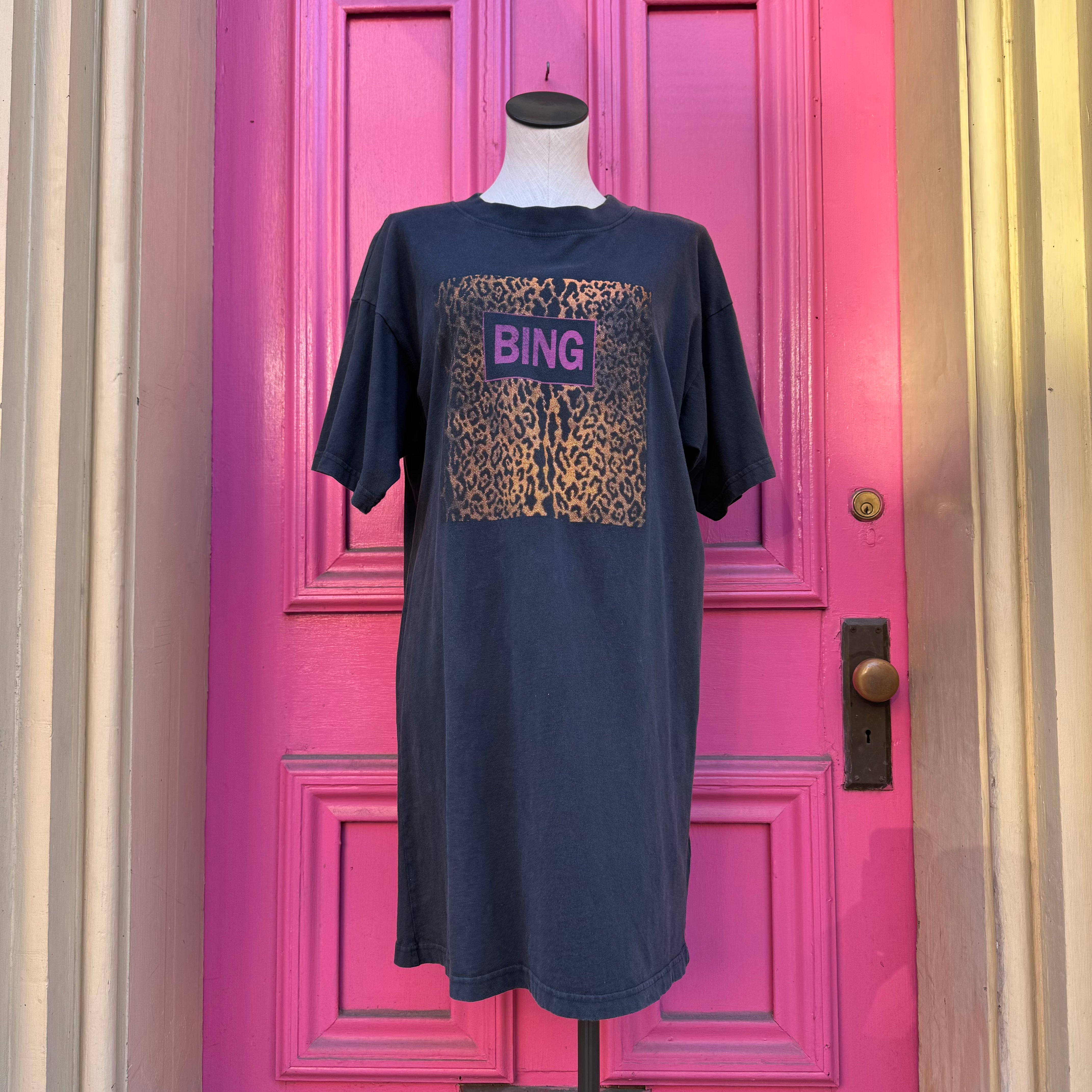 Anine Bing gray graphic t-shirt dress size XS