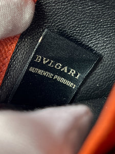 BVGALRI orange leather zip around wallet **as is**