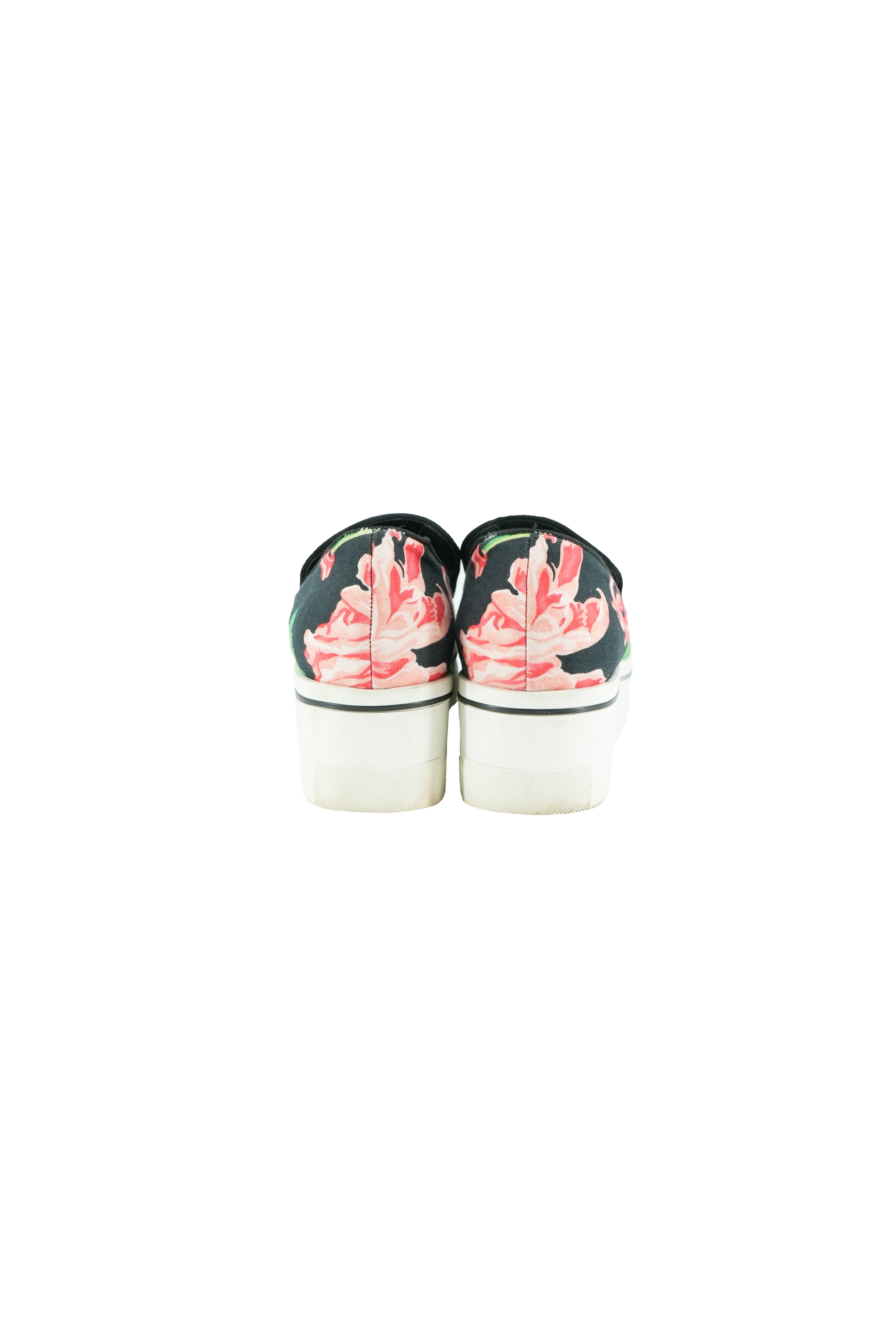 Stella McCartney floral canvas platform sneakers size 41