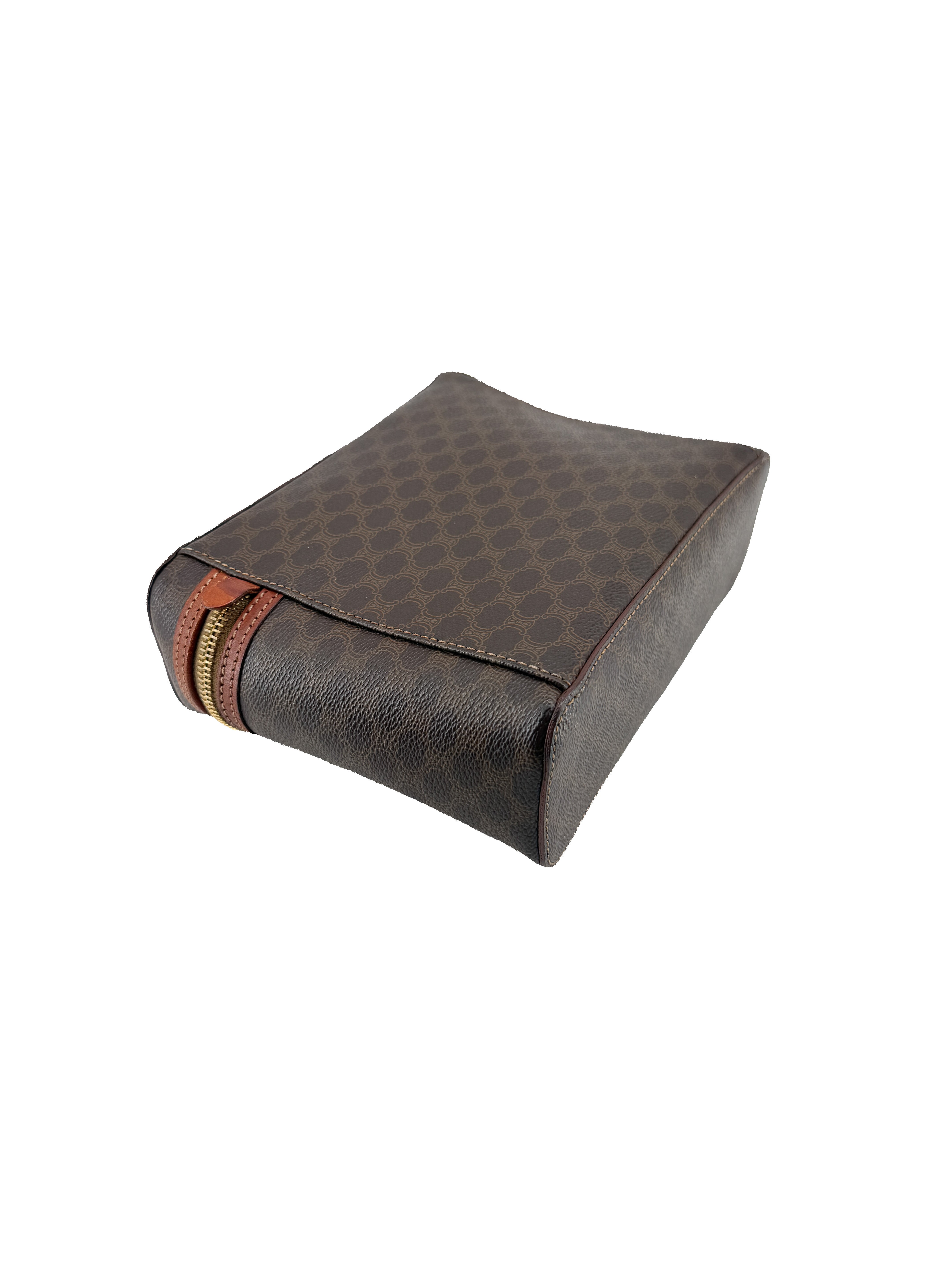 Celine brown Macadam vintage vanity bag MC97