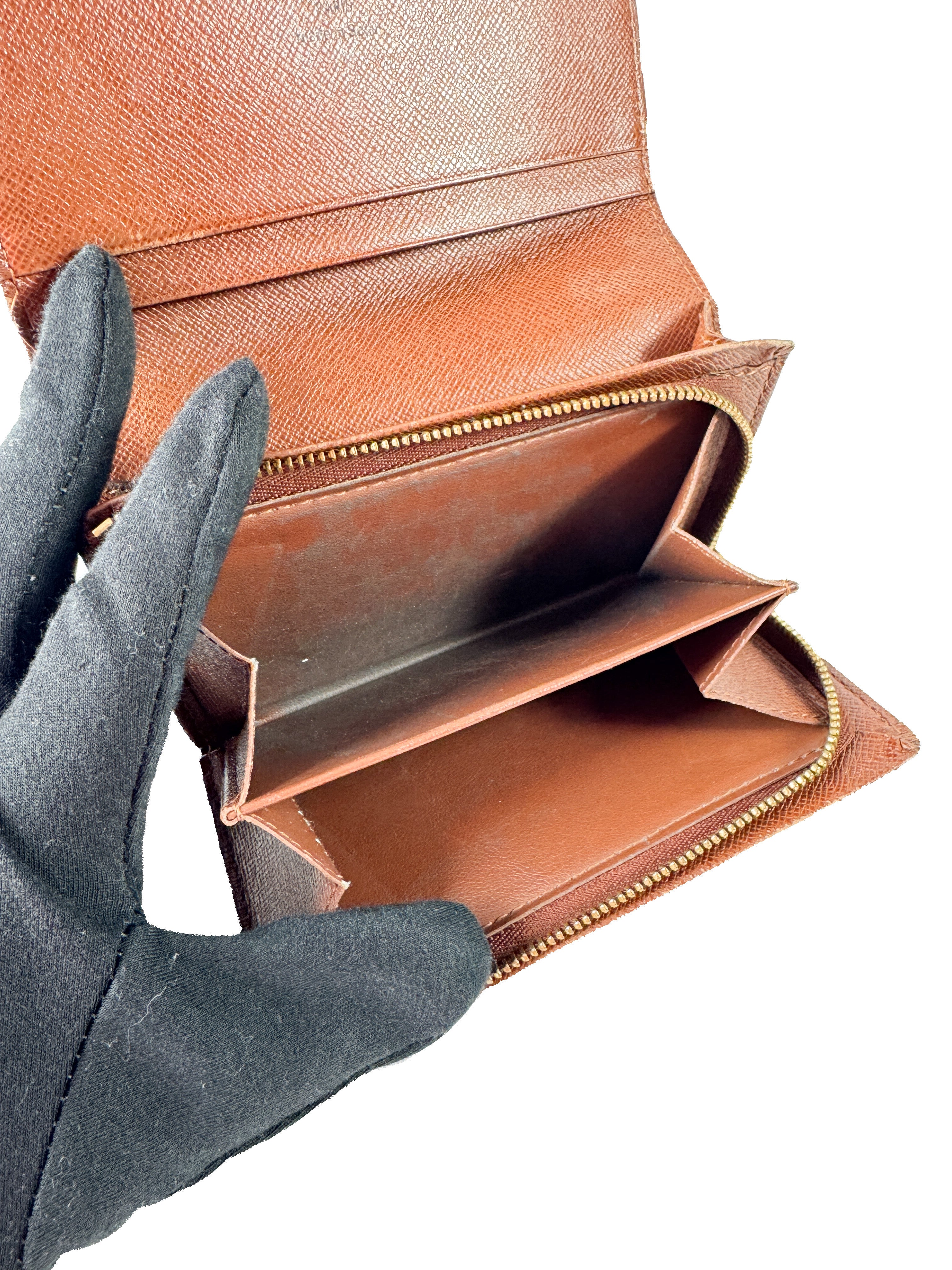 Louis Vuitton monogram Porte Monnaie Billets Tresor wallet  CA0062