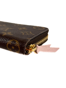 Louis Vuitton monogram Clemence wallet rose ballerine 2022 (microchip) box