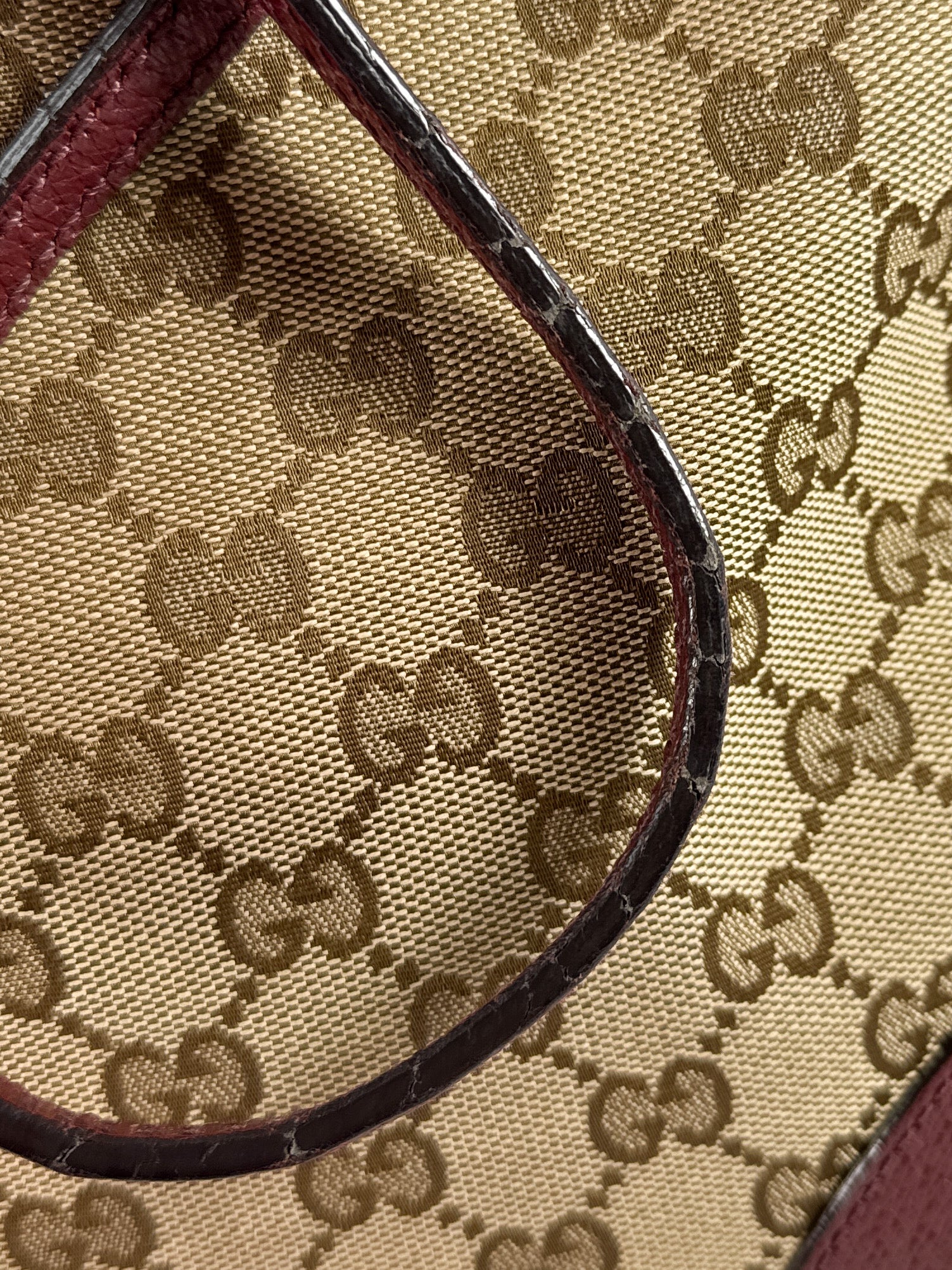 Gucci brown burgundy domed medium Bree satchel 520981