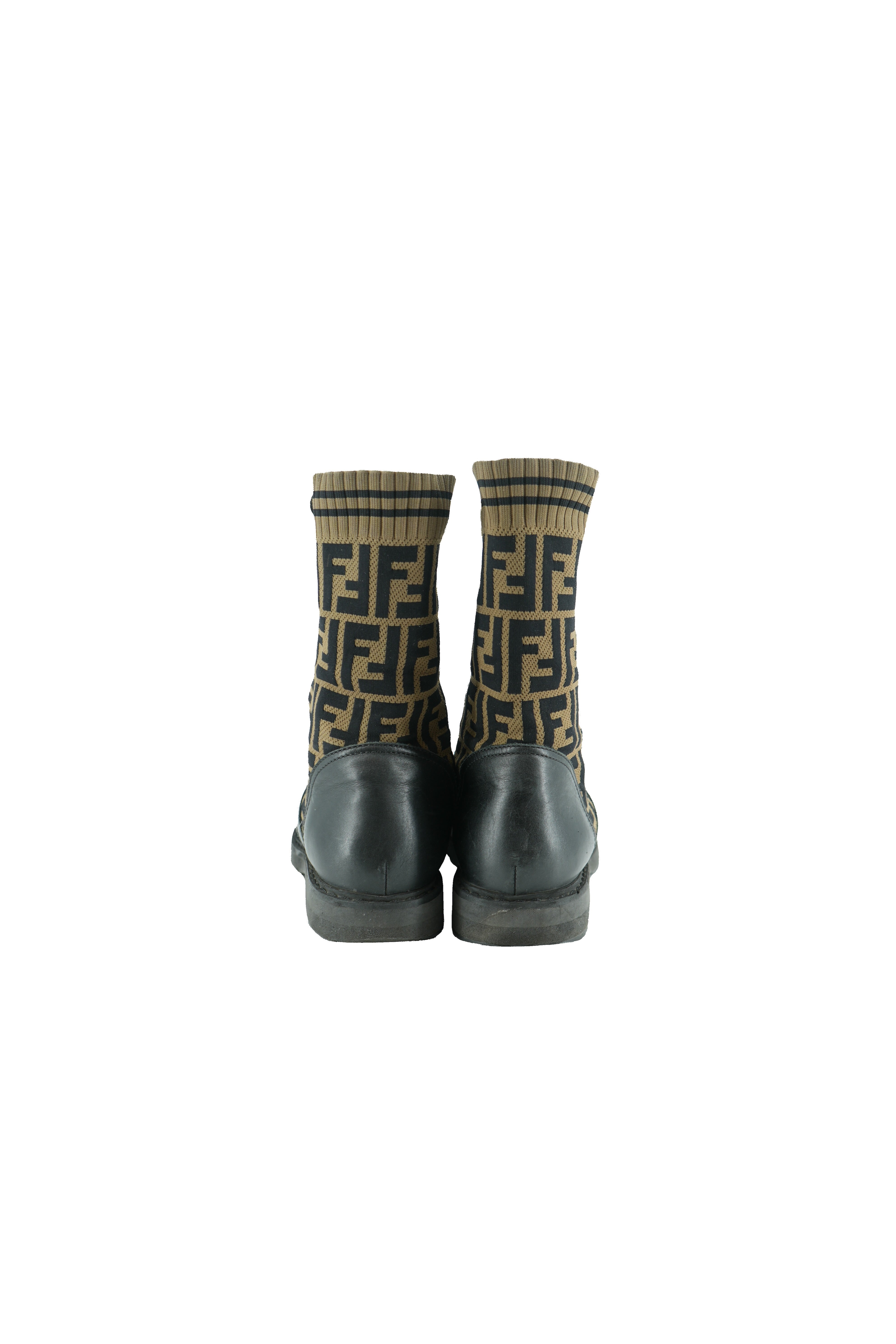 Fendi Zucca combat boots size 39.5