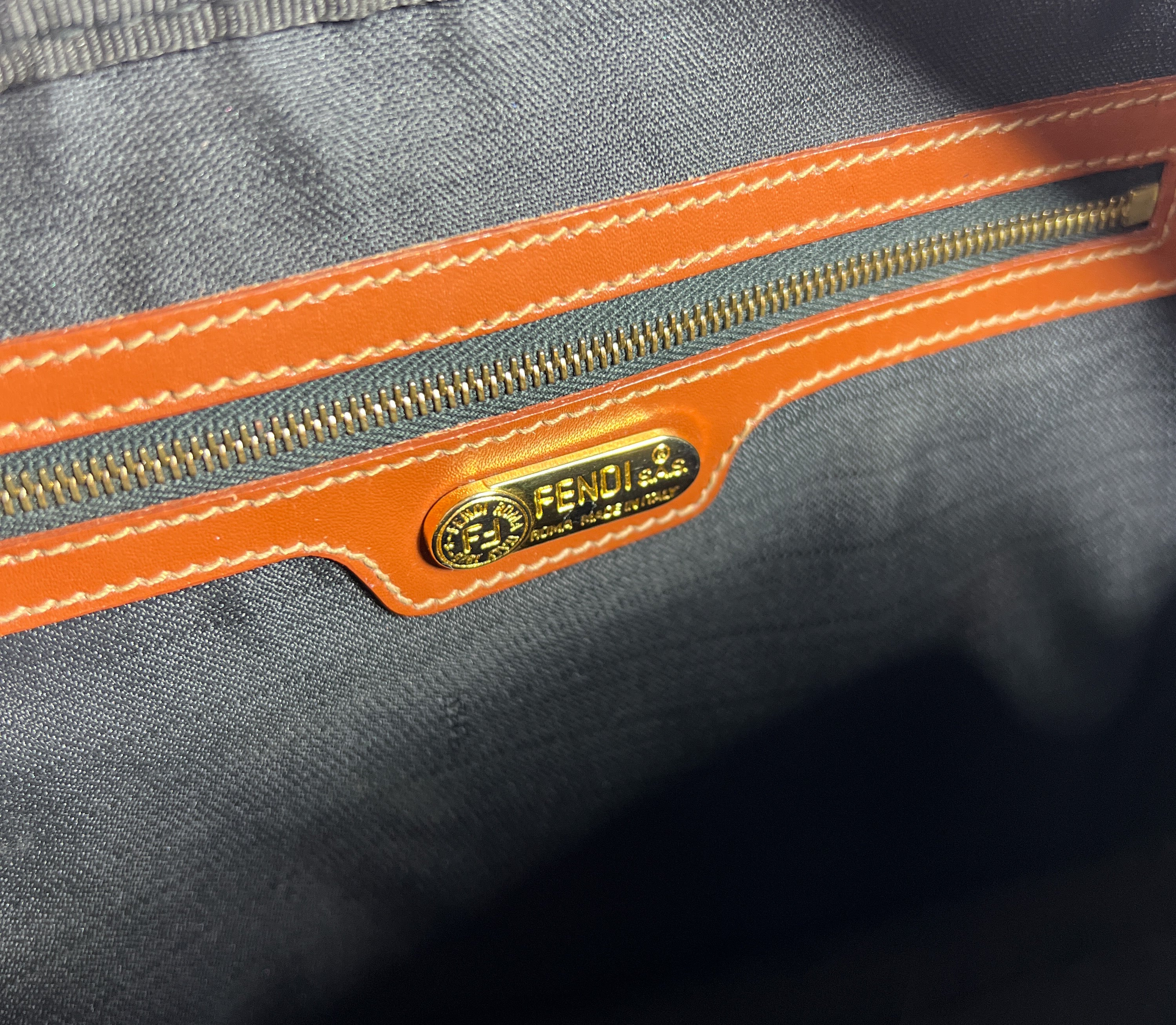 Fendi vintage Pequin striped crossbody