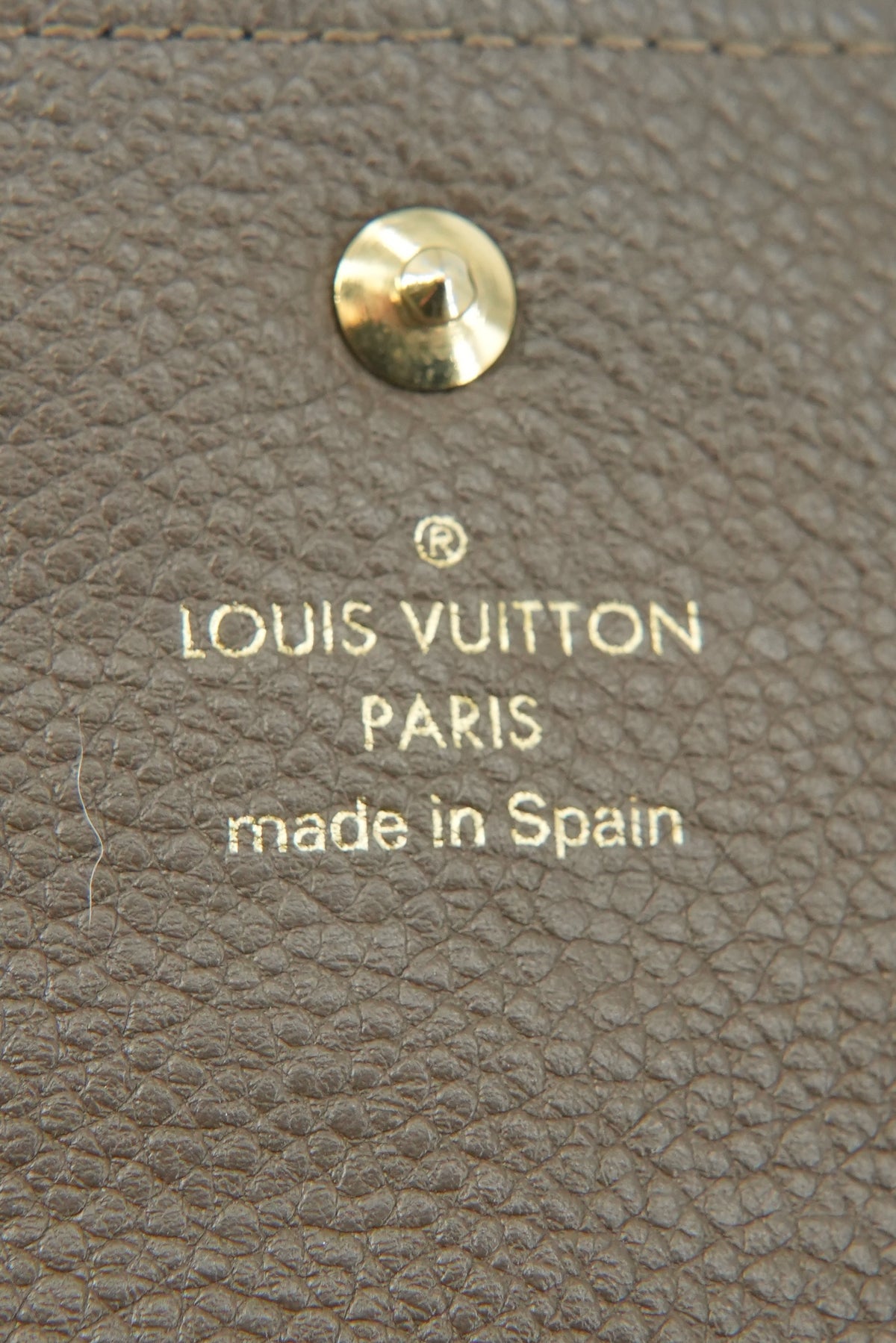 Louis Vuitton brown empreinte Portefeuille Virtuose long wallet CA1141