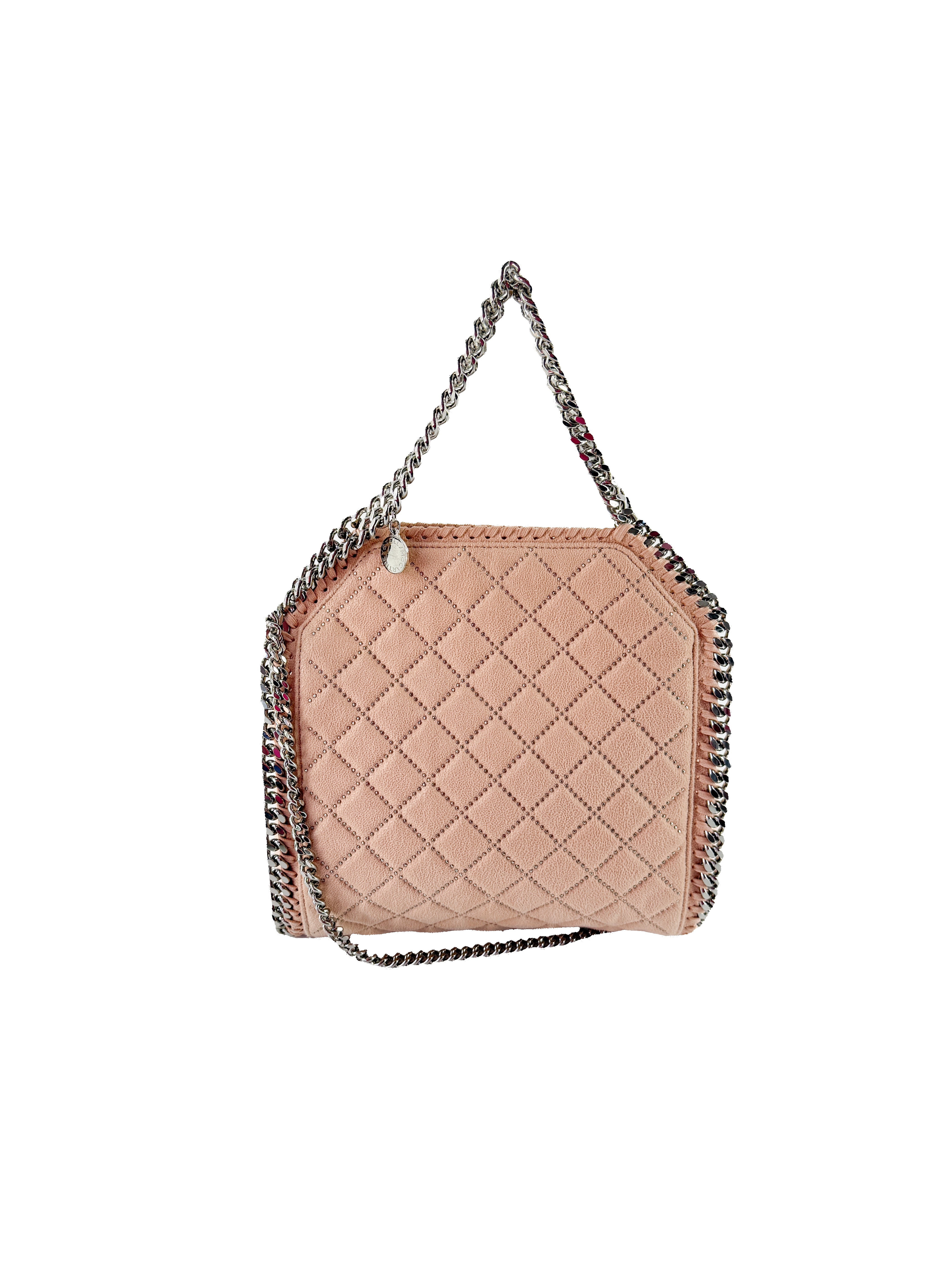 Stella McCartney Falabella blush pink mini tote