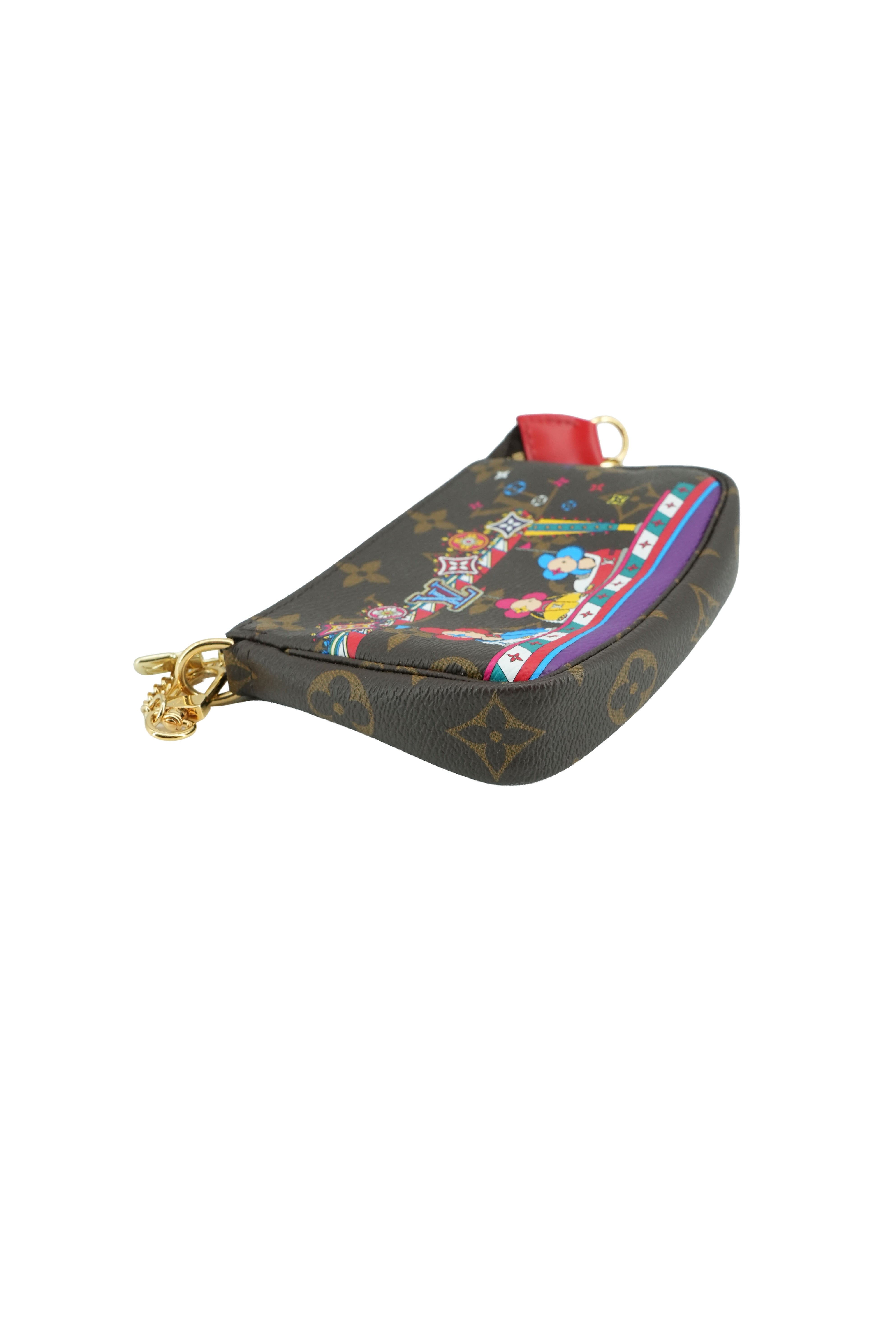 Louis Vuitton monogram 2020 Christmas Animation Bumper Cars mini pochette accessories SF3210