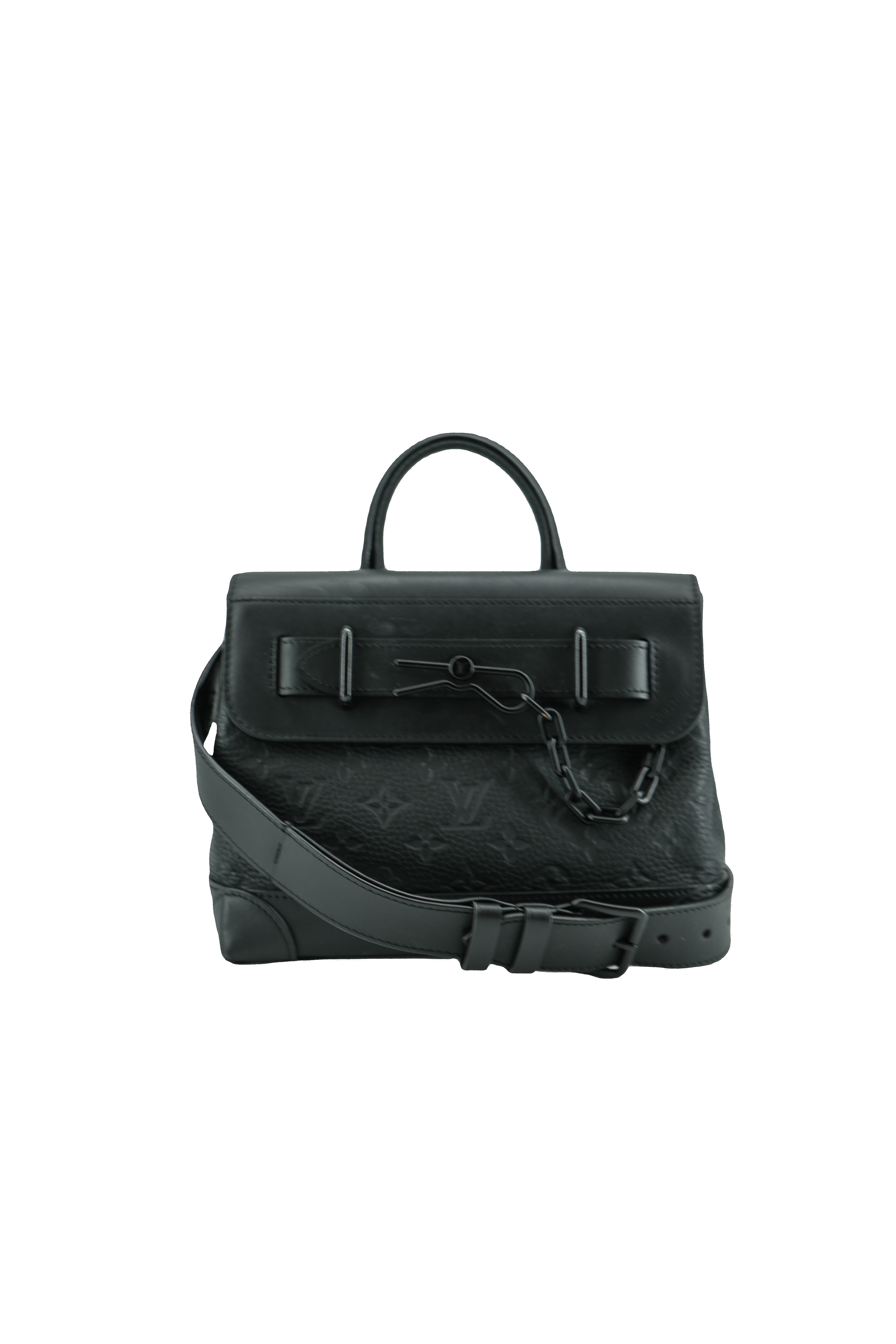 Louis Vuitton Steamer Crossbody Bag Monogram Taurillon Leather PM black (NFC)