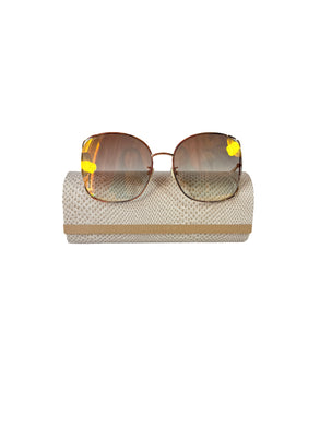 Jimmy Choo pink metal frame Tinka sunglasses  DDBJL
