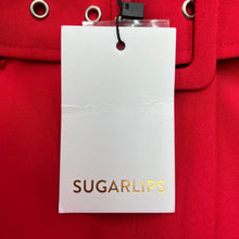 SugarLips red belted dress pants size M NWT