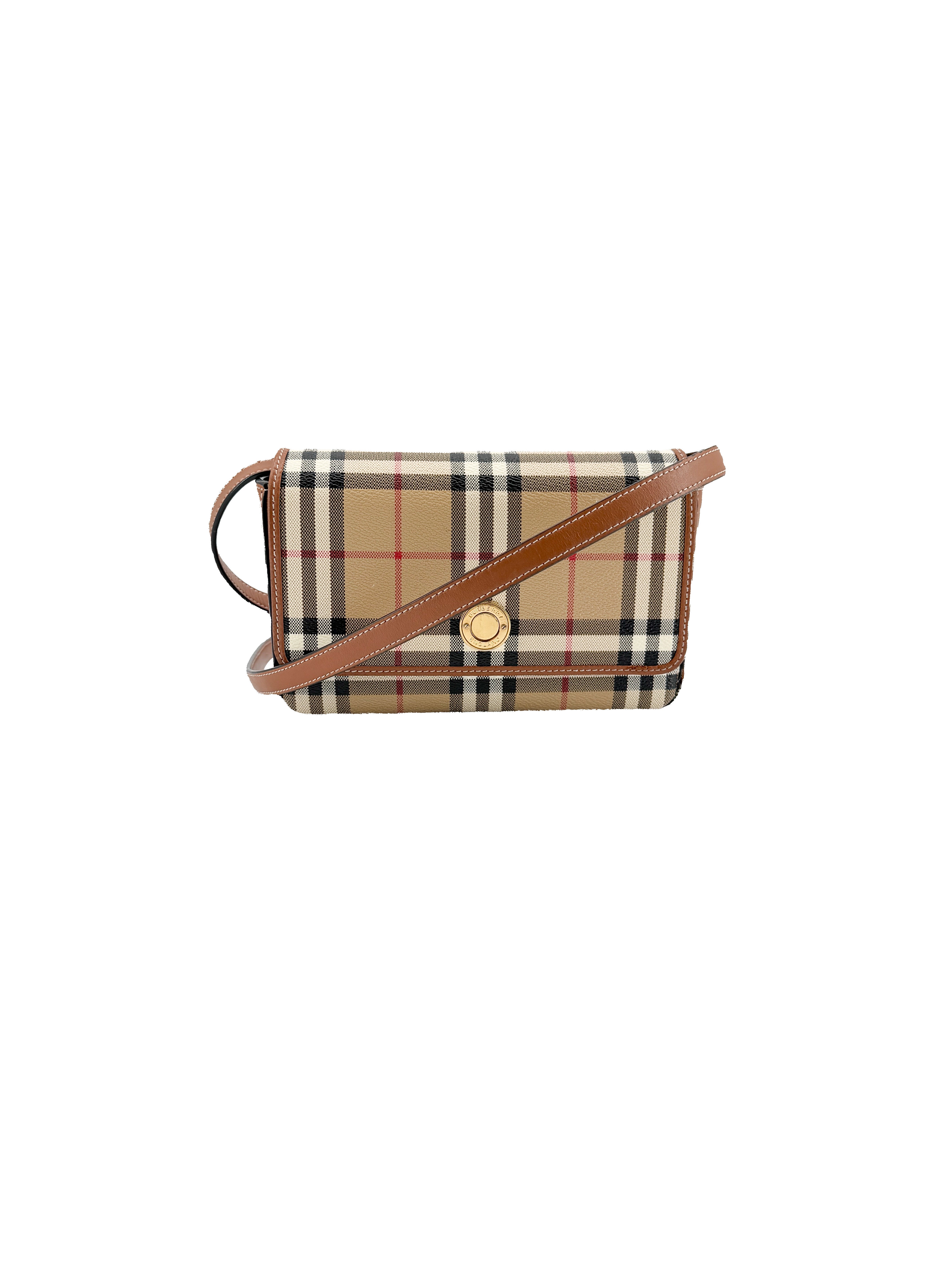 Burberry Hampshire check flap crossbody MDICSSTU75CHI