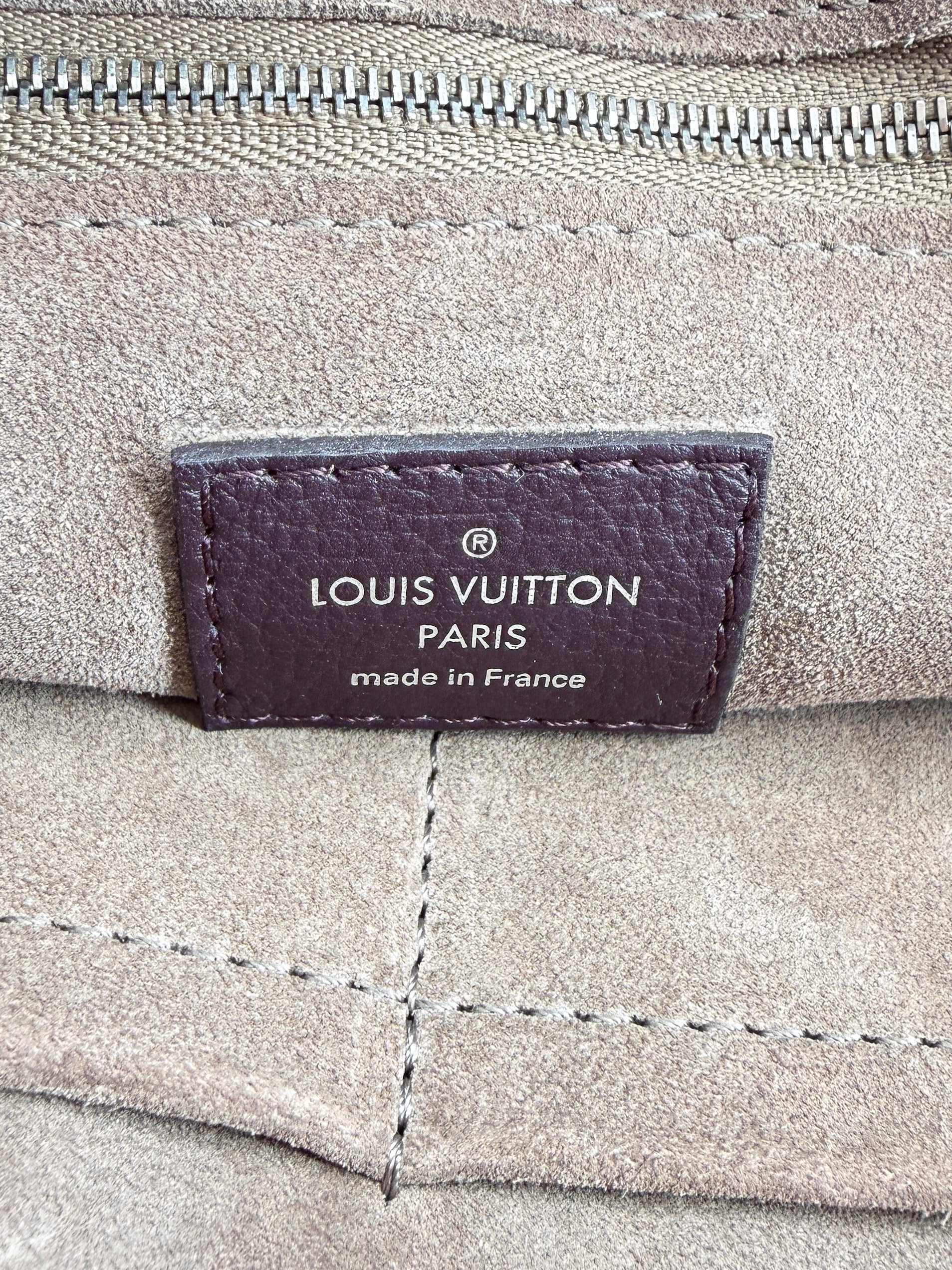 Louis Vuitton dark purple Cachemire leather Soft Lockit MM MI2164