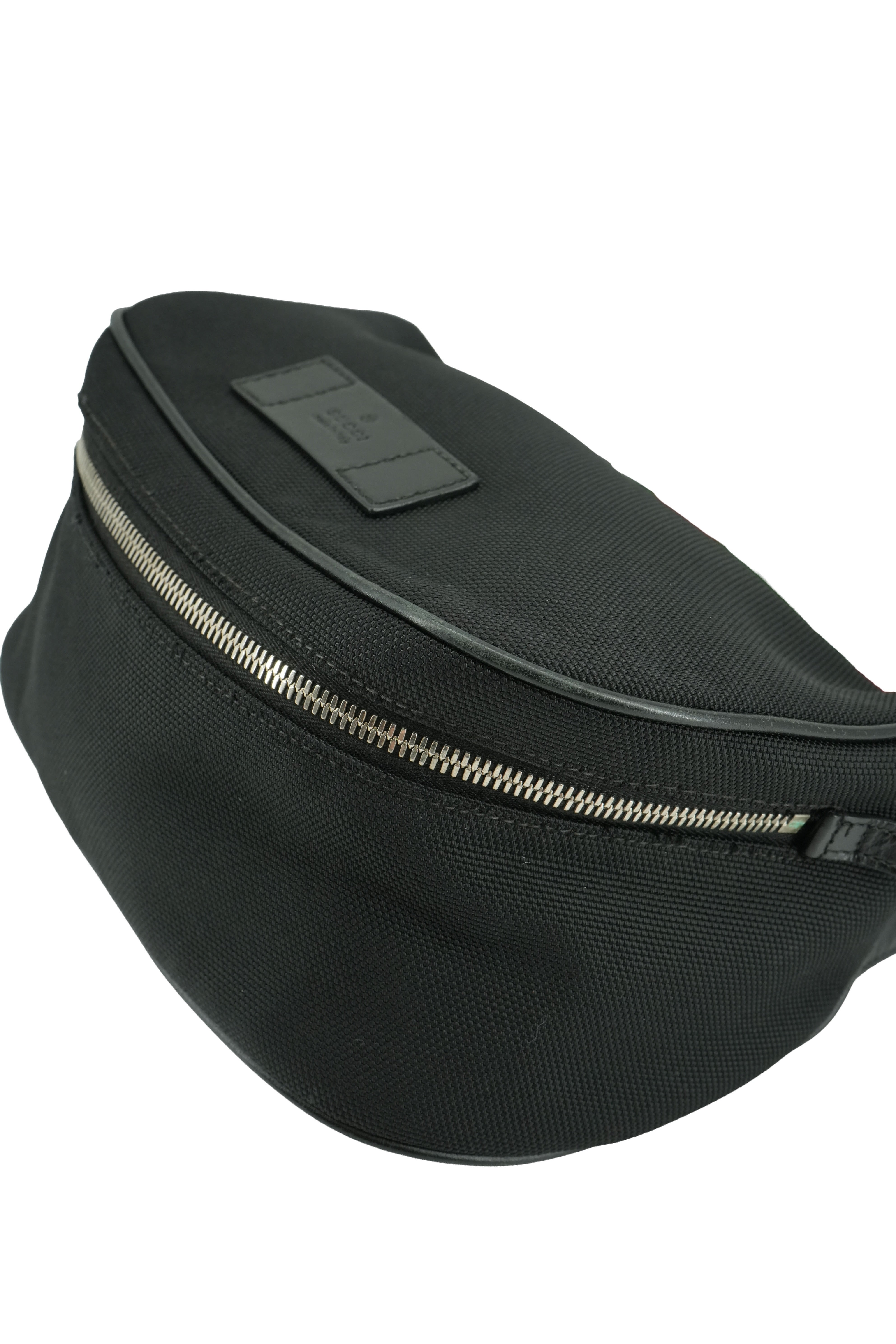 Gucci black techno canvas belt bag 630920 498879