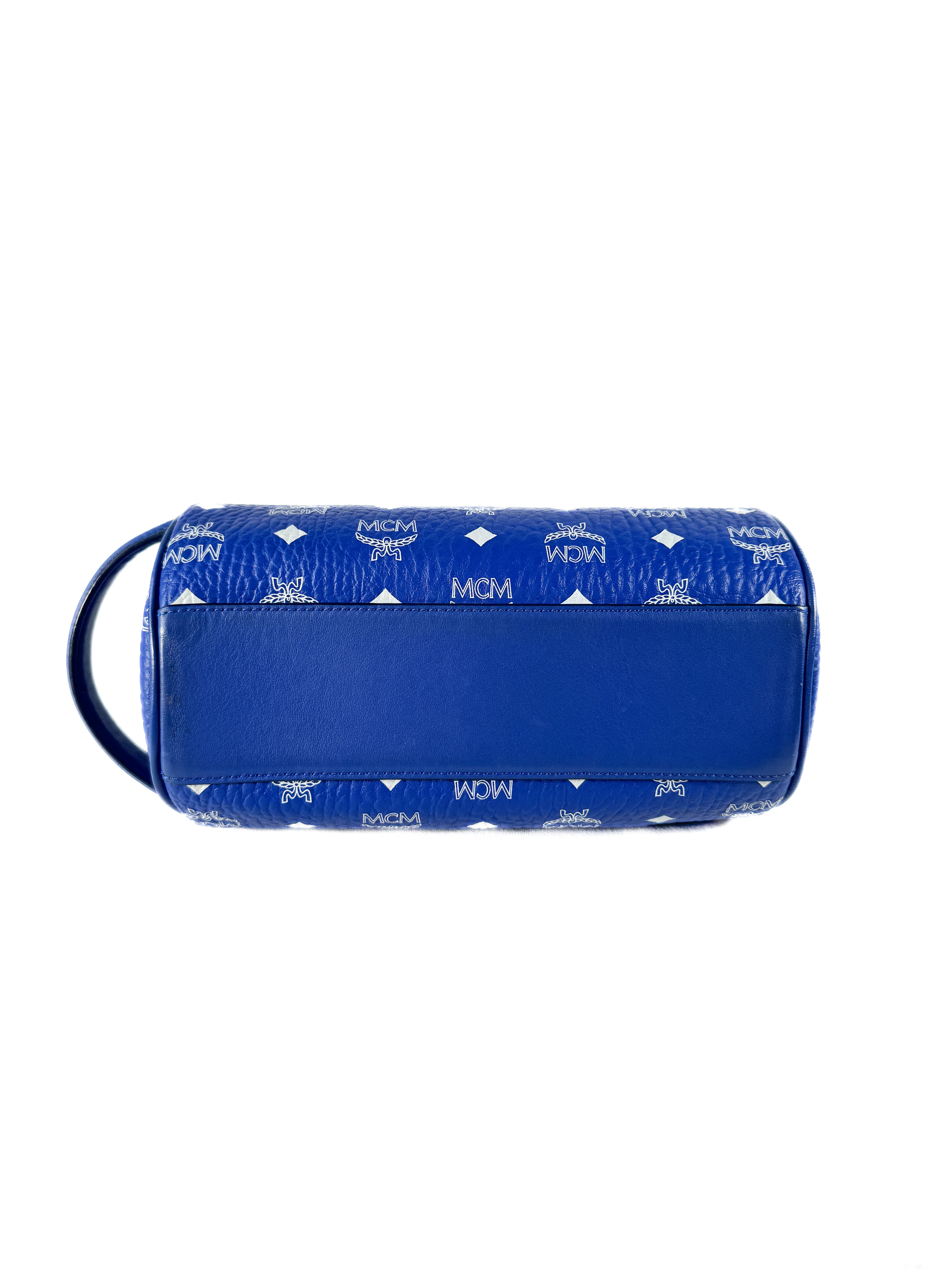 MCM blue Ottomar toiletry bag
