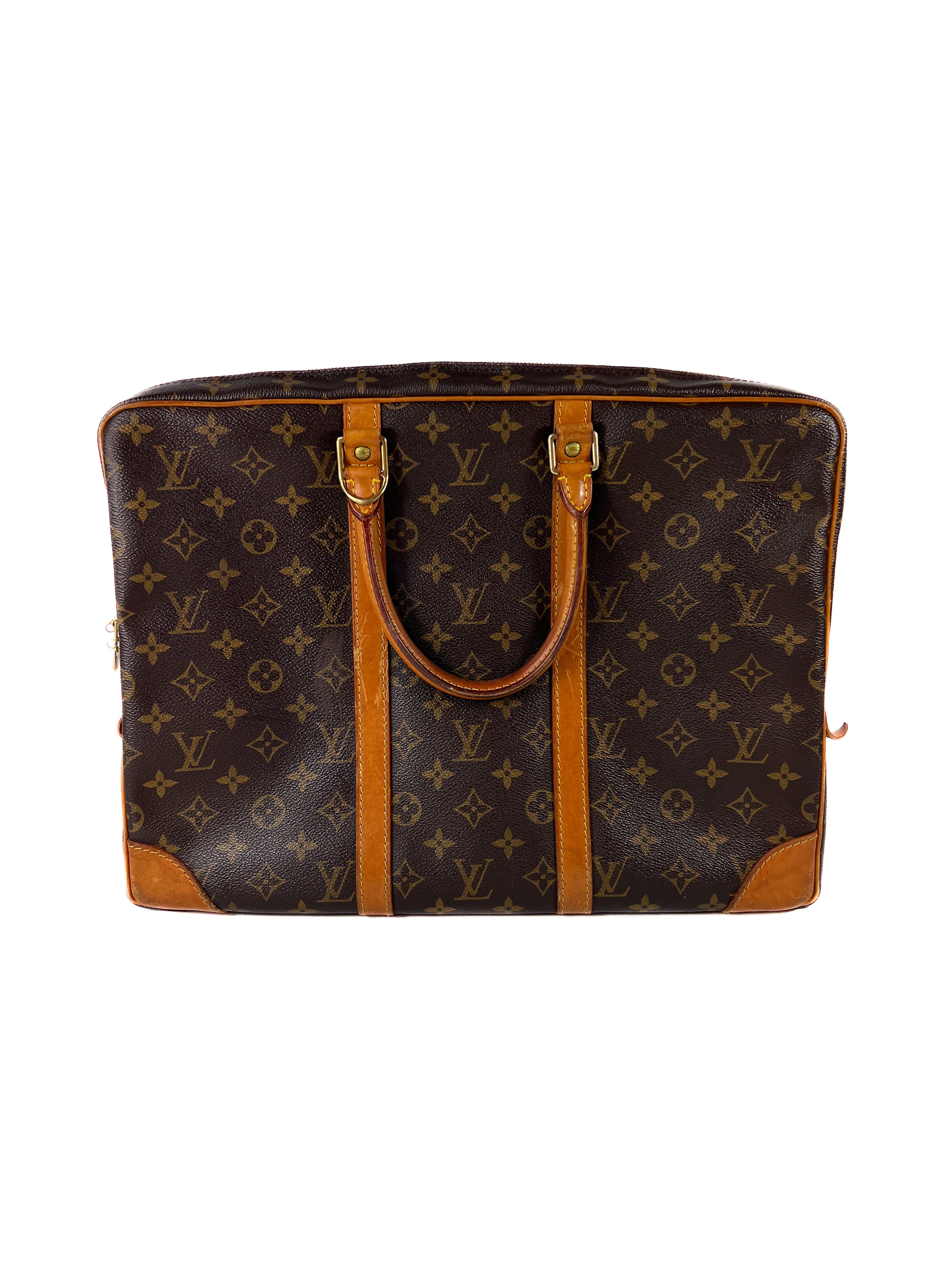 Louis Vuitton monogram porte documents voyage bag TH0030