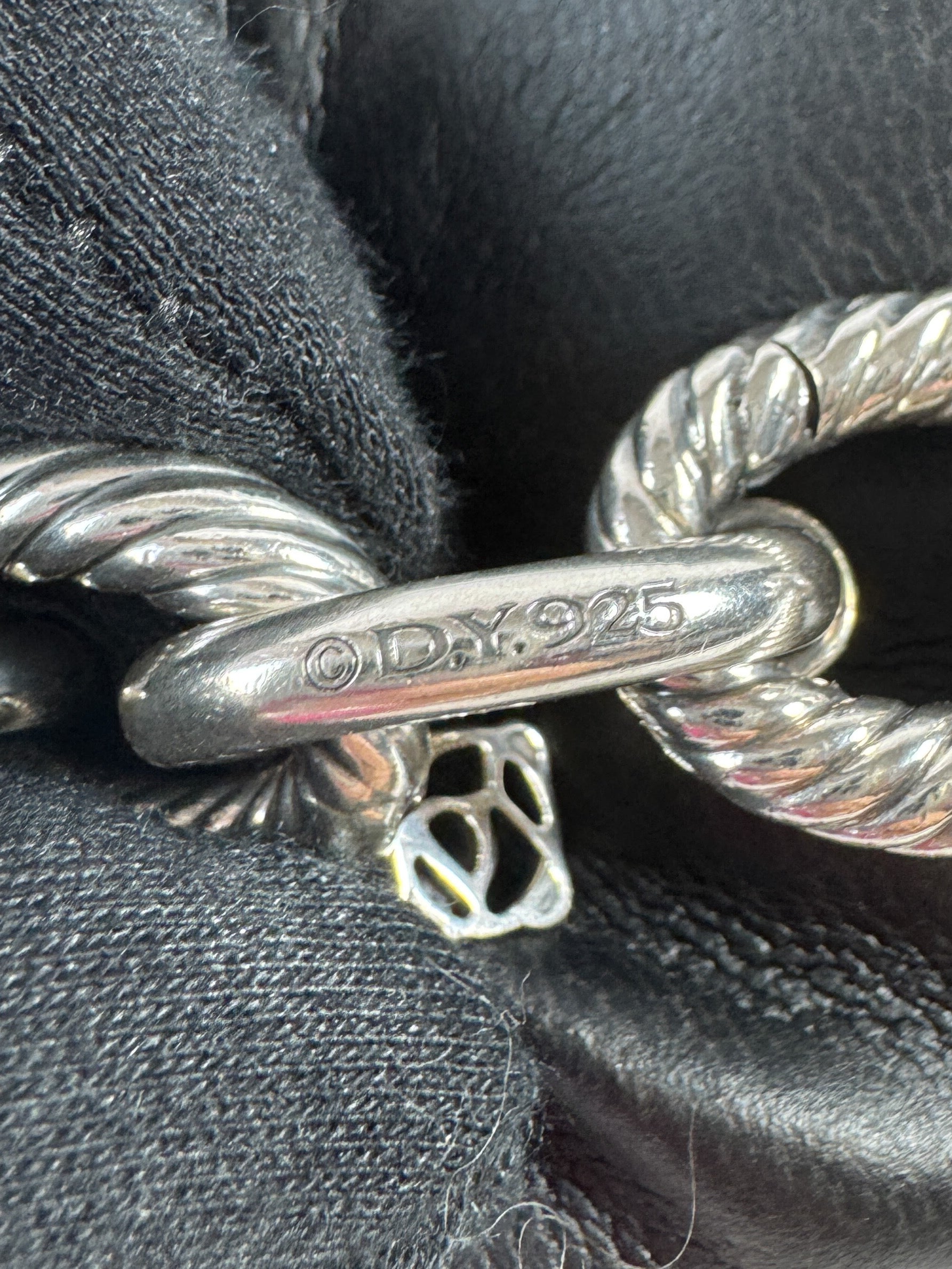 David Yurman sterling silver oval link bracelet 12MM