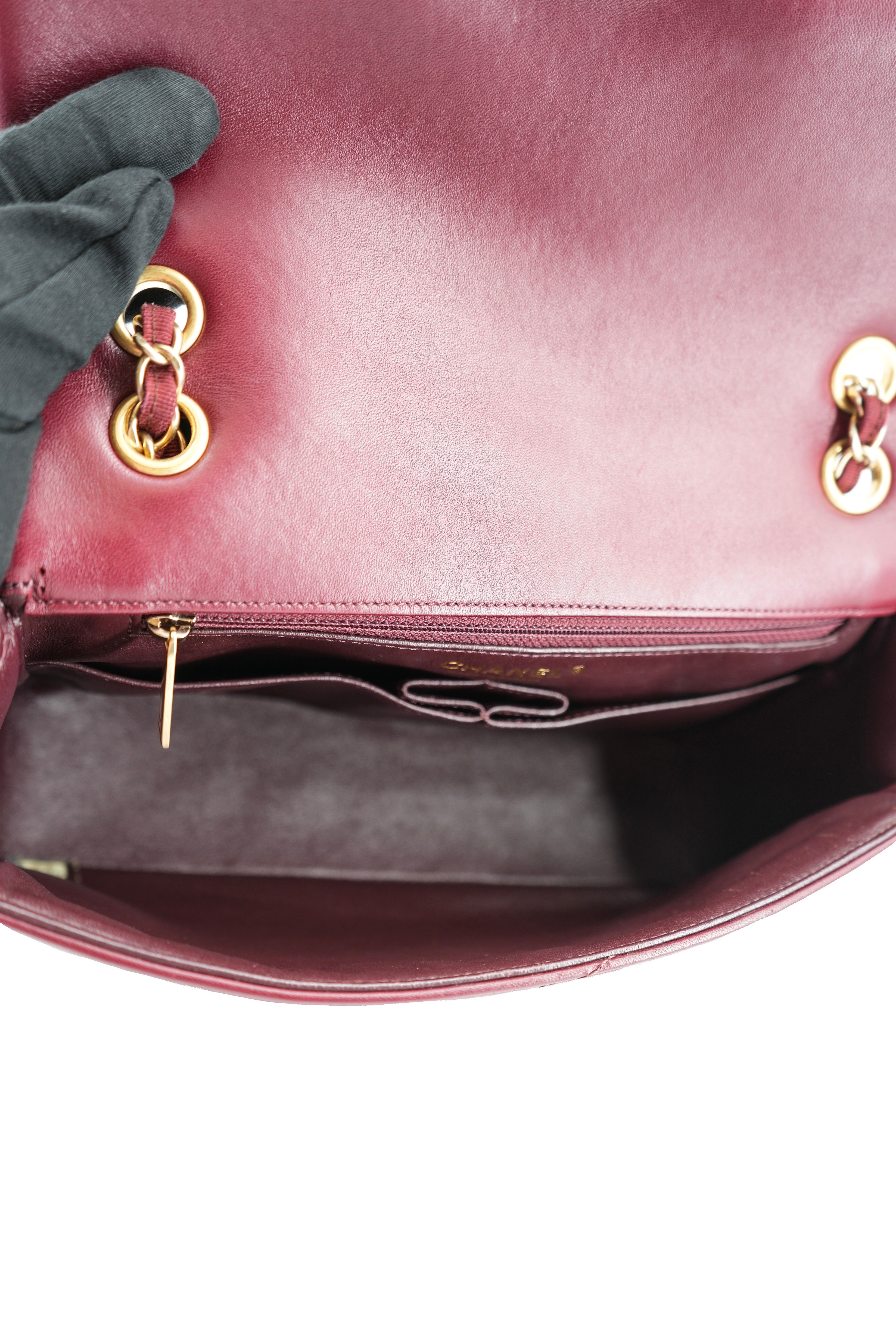 Chanel dark red Pagoda flap bag 22139878