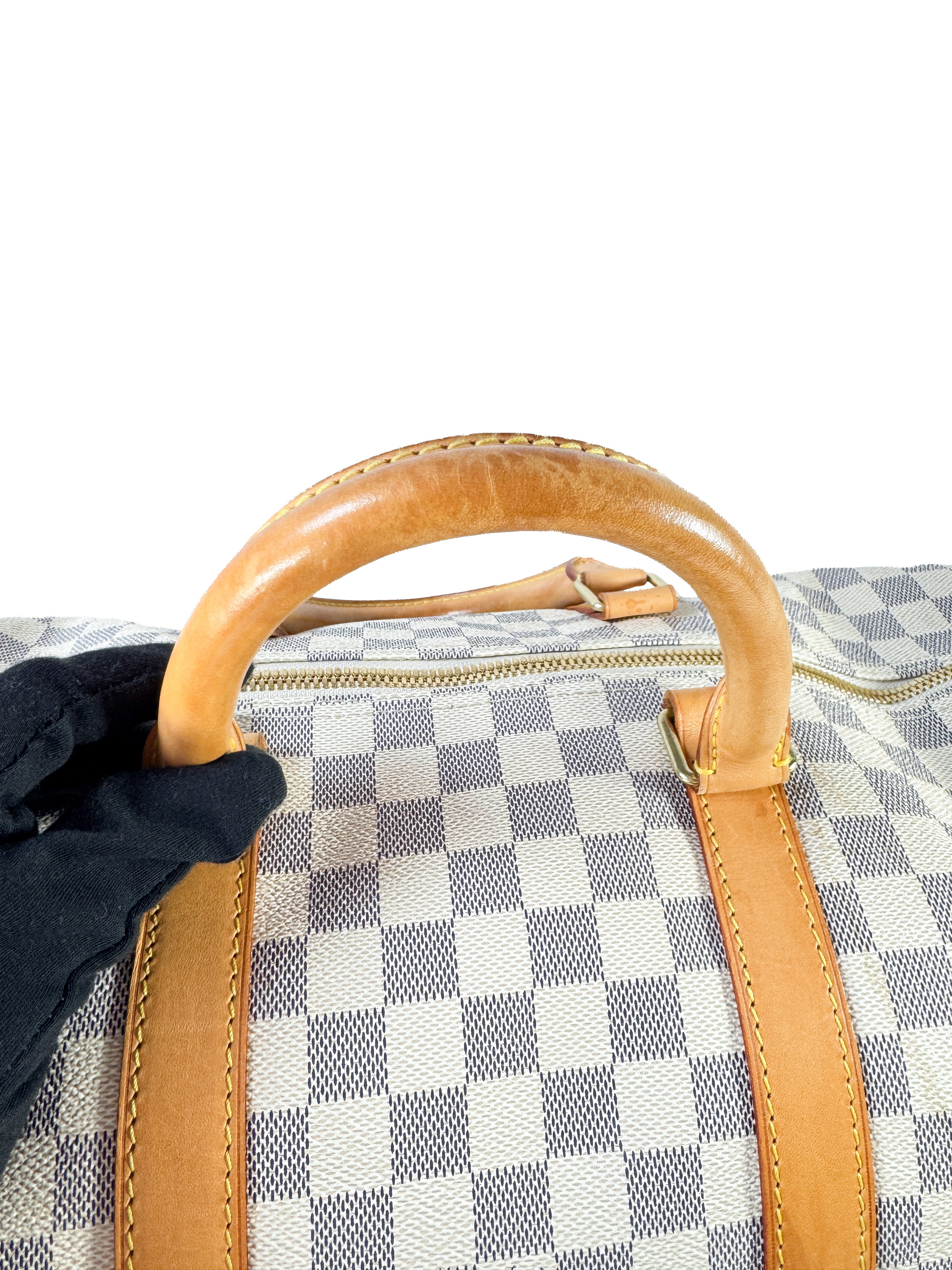 Louis Vuitton damier azur keepall 55 bandouliere MB2017