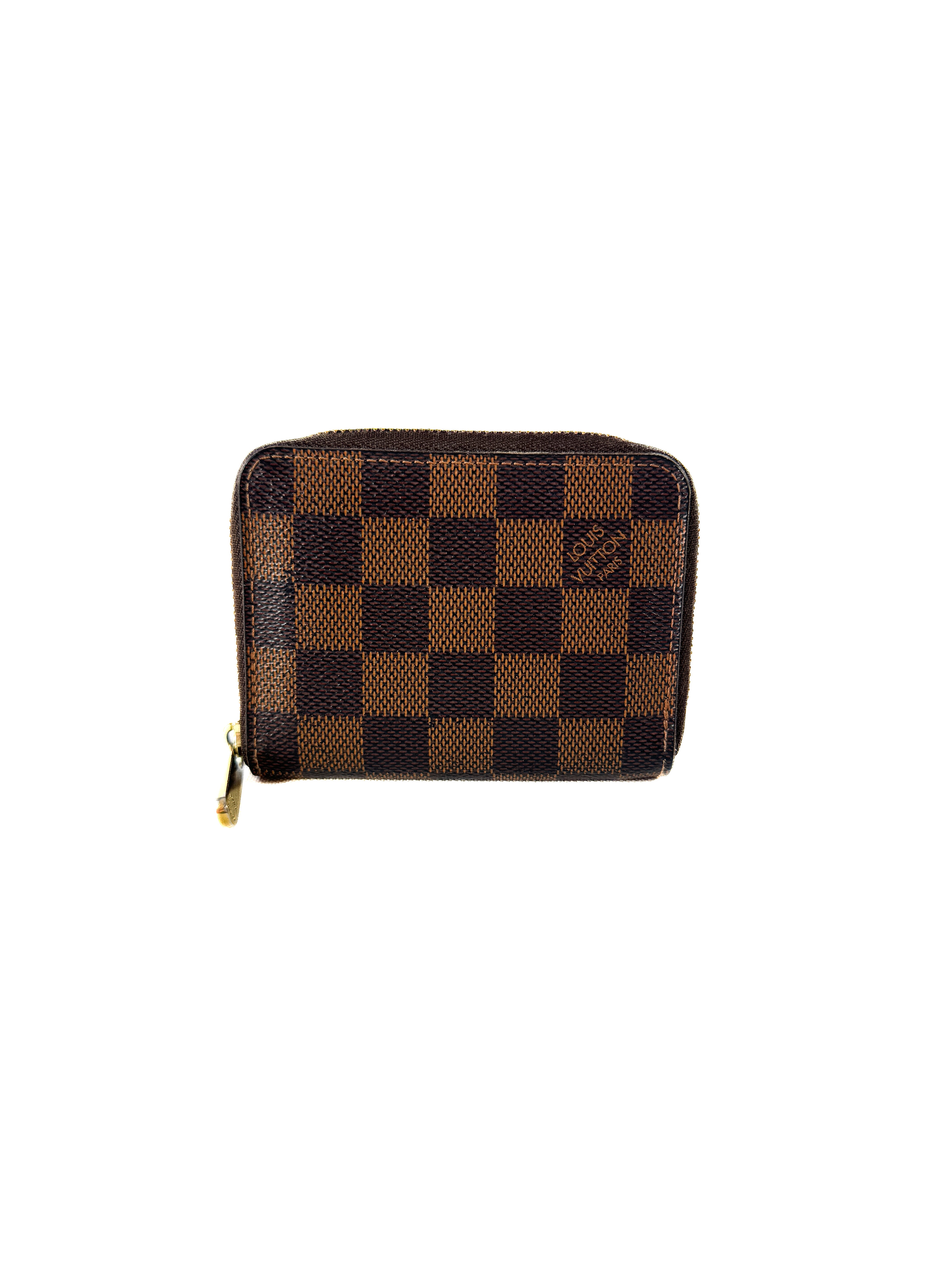 Louis Vuitton damier ebene zippy coin wallet CT3192