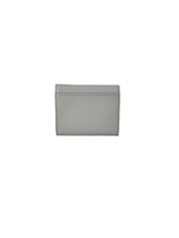 Prada blue/gray small leather tab wallet NEW