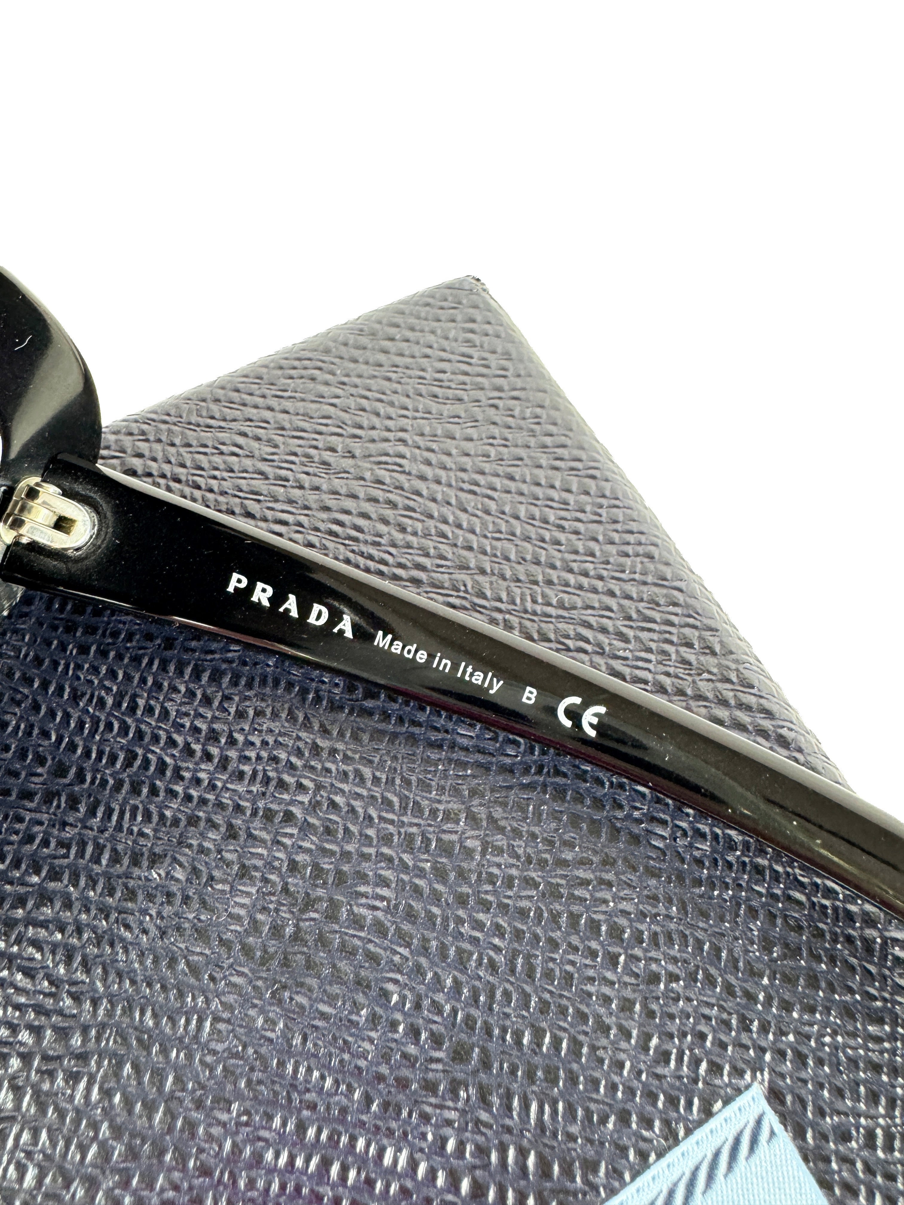Prada black silver studded sunglasses SPR31Q