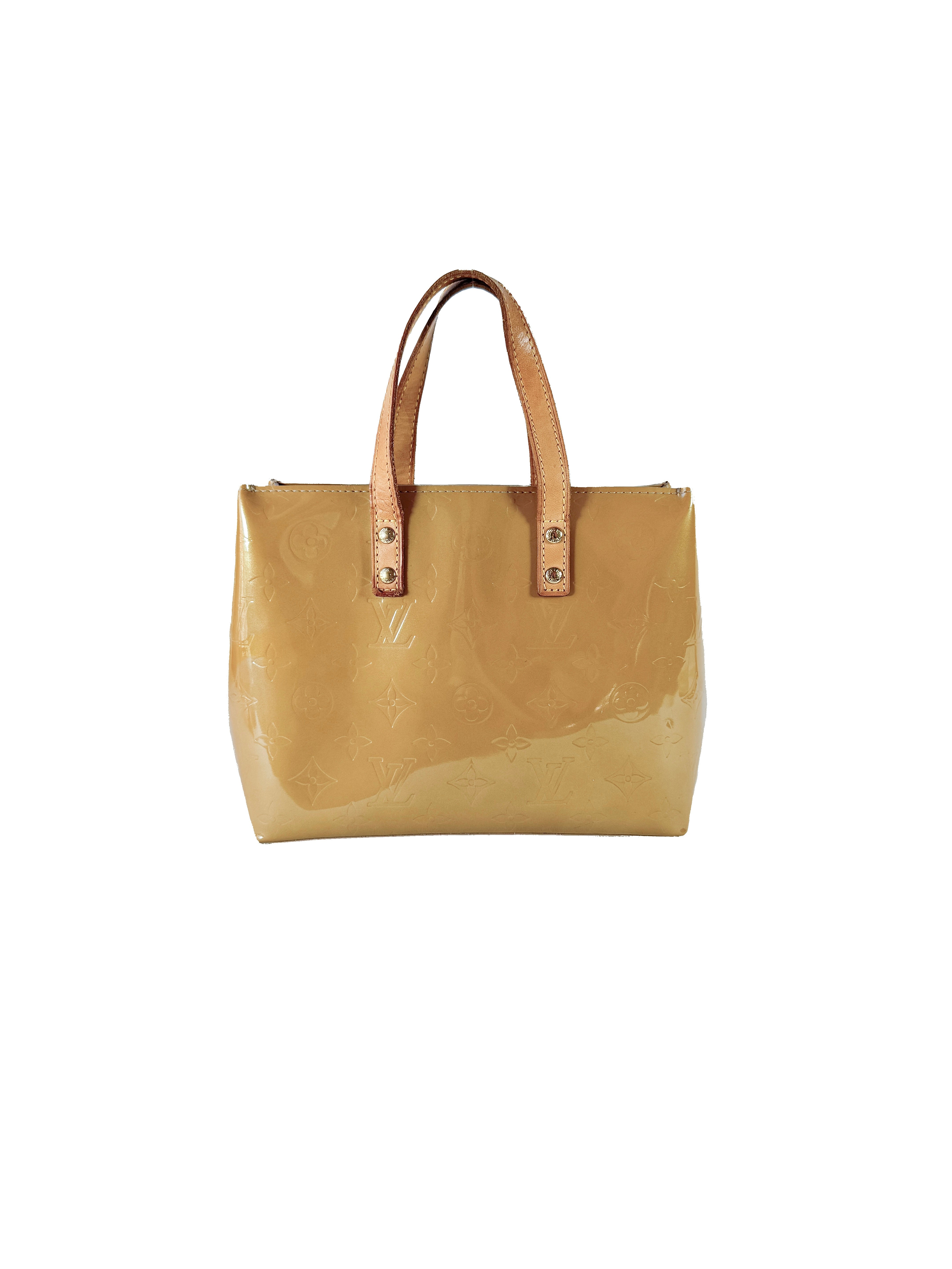 Louis Vuitton monogram Noisette Vernis Reade PM MI0016