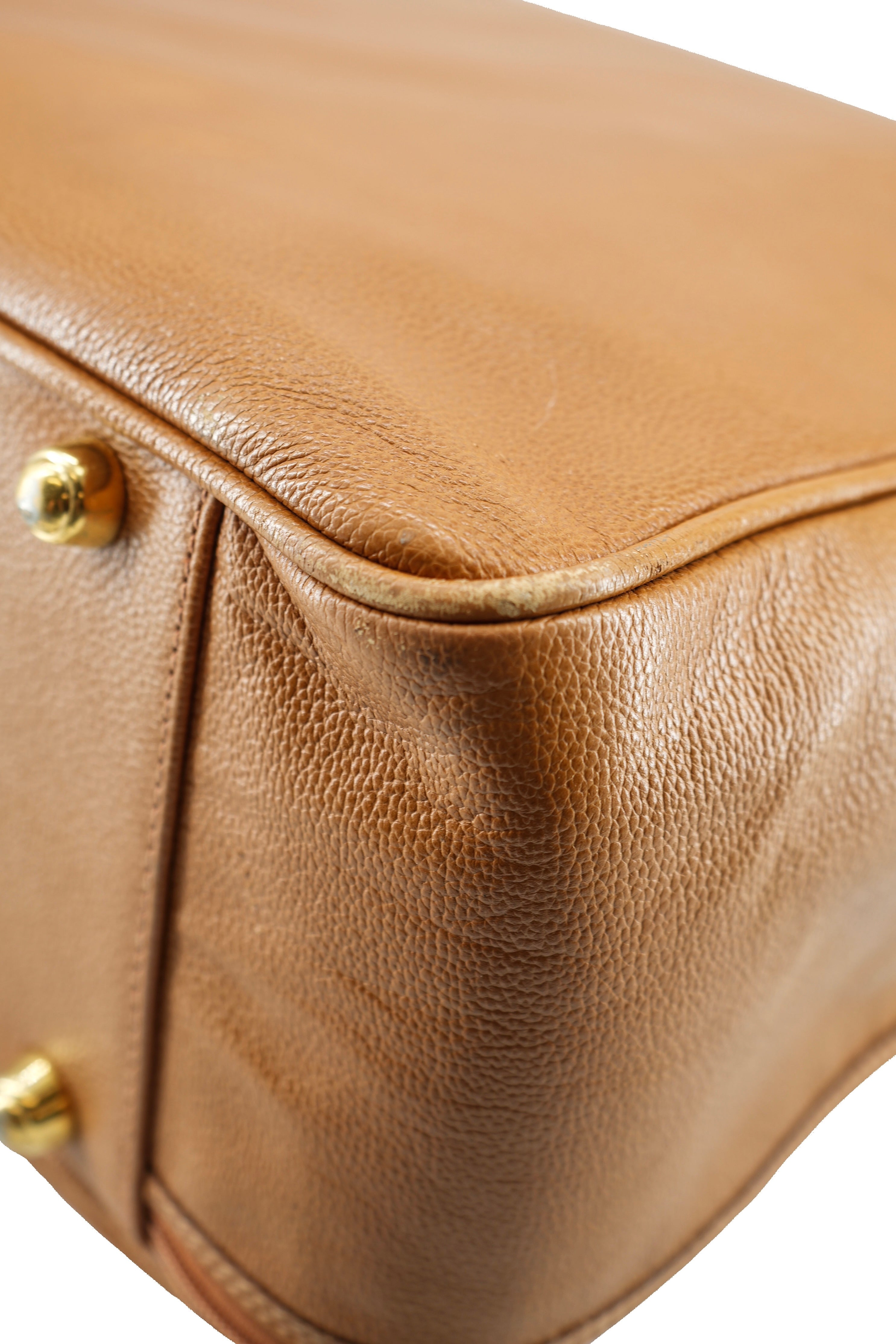 Gucci brown leather vintage suitcase 3560