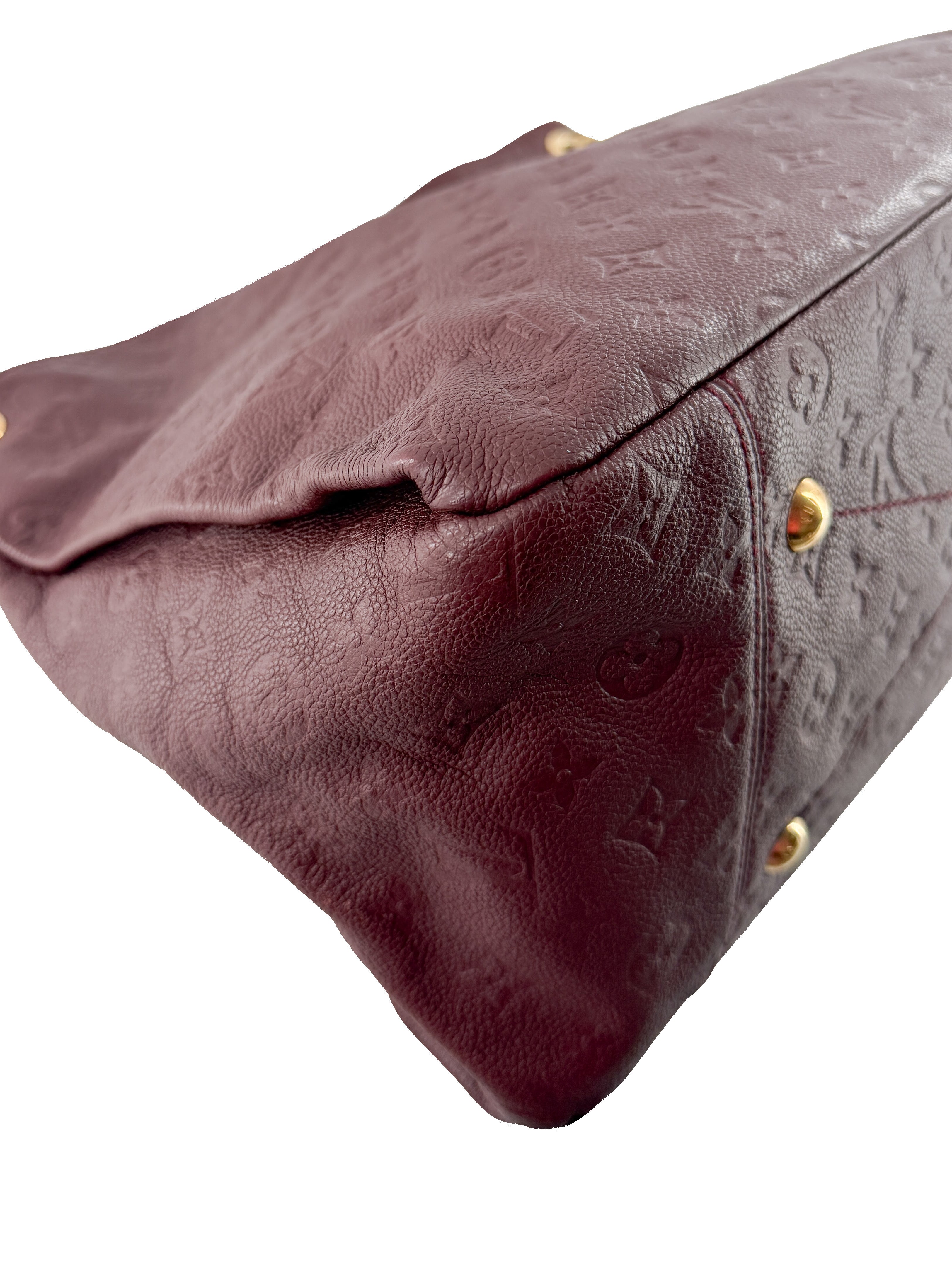 Louis Vuitton monogram empreinte leather dark red Artsy MM TR3151