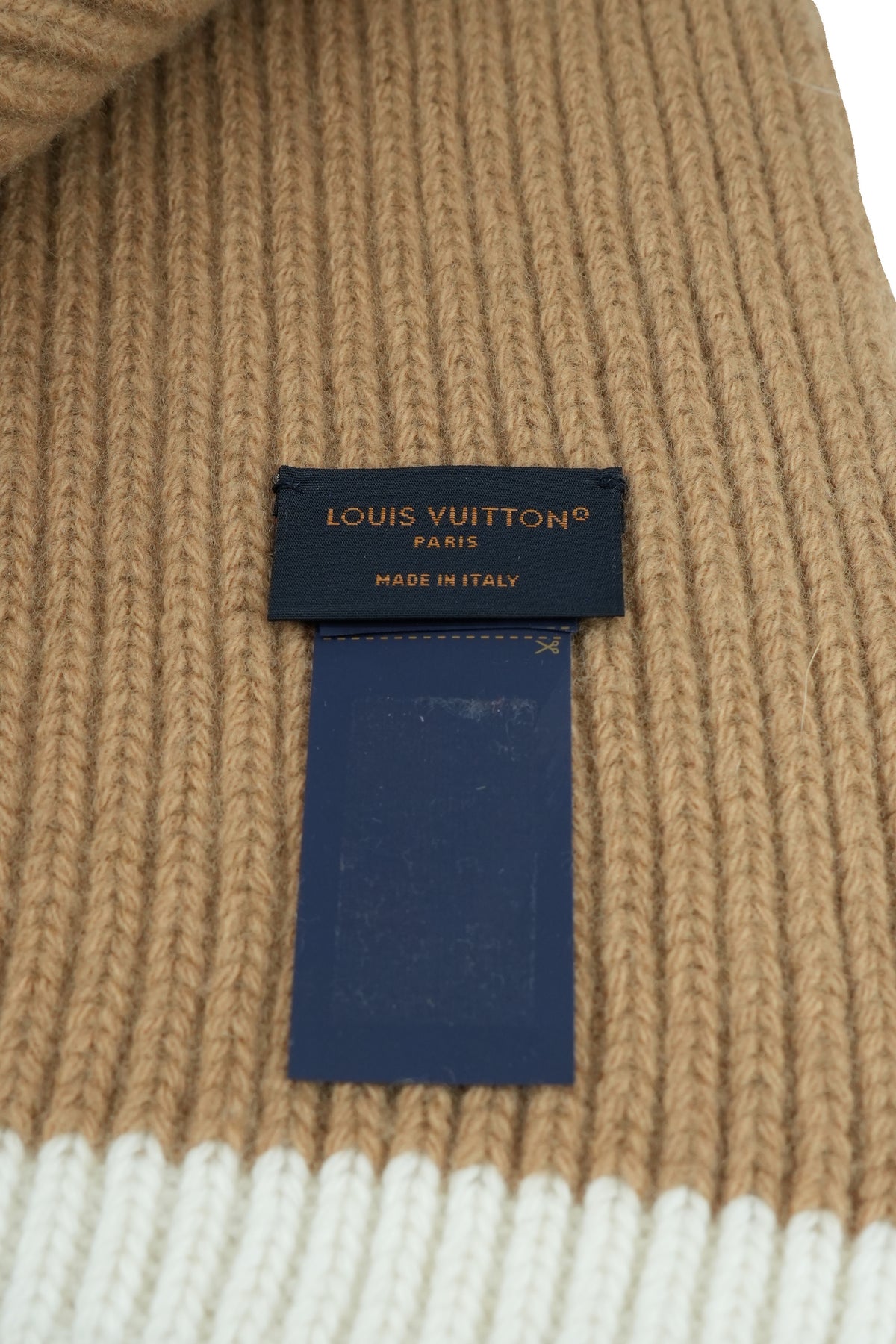 Louis Vuitton brown/cream headline scarf