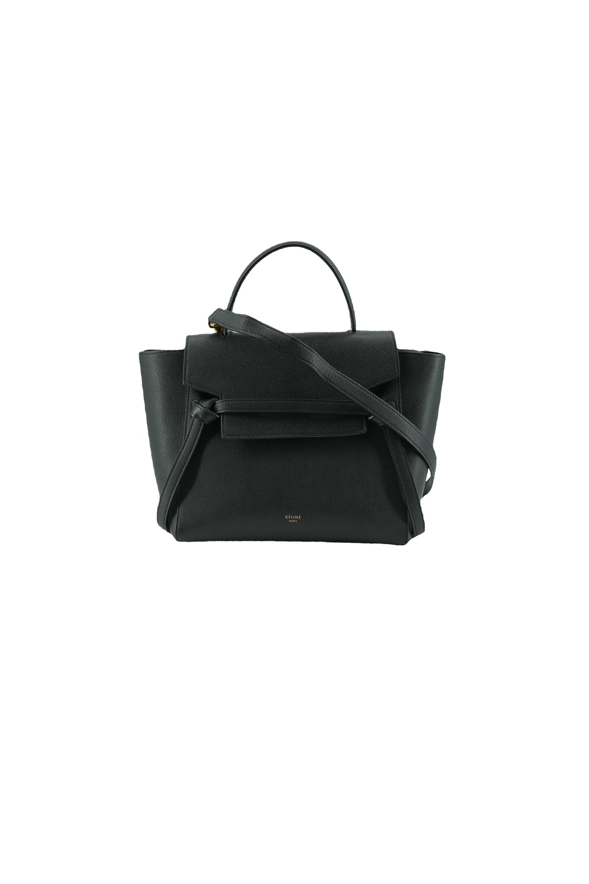 Celine black leather belt bag S-SL-4176