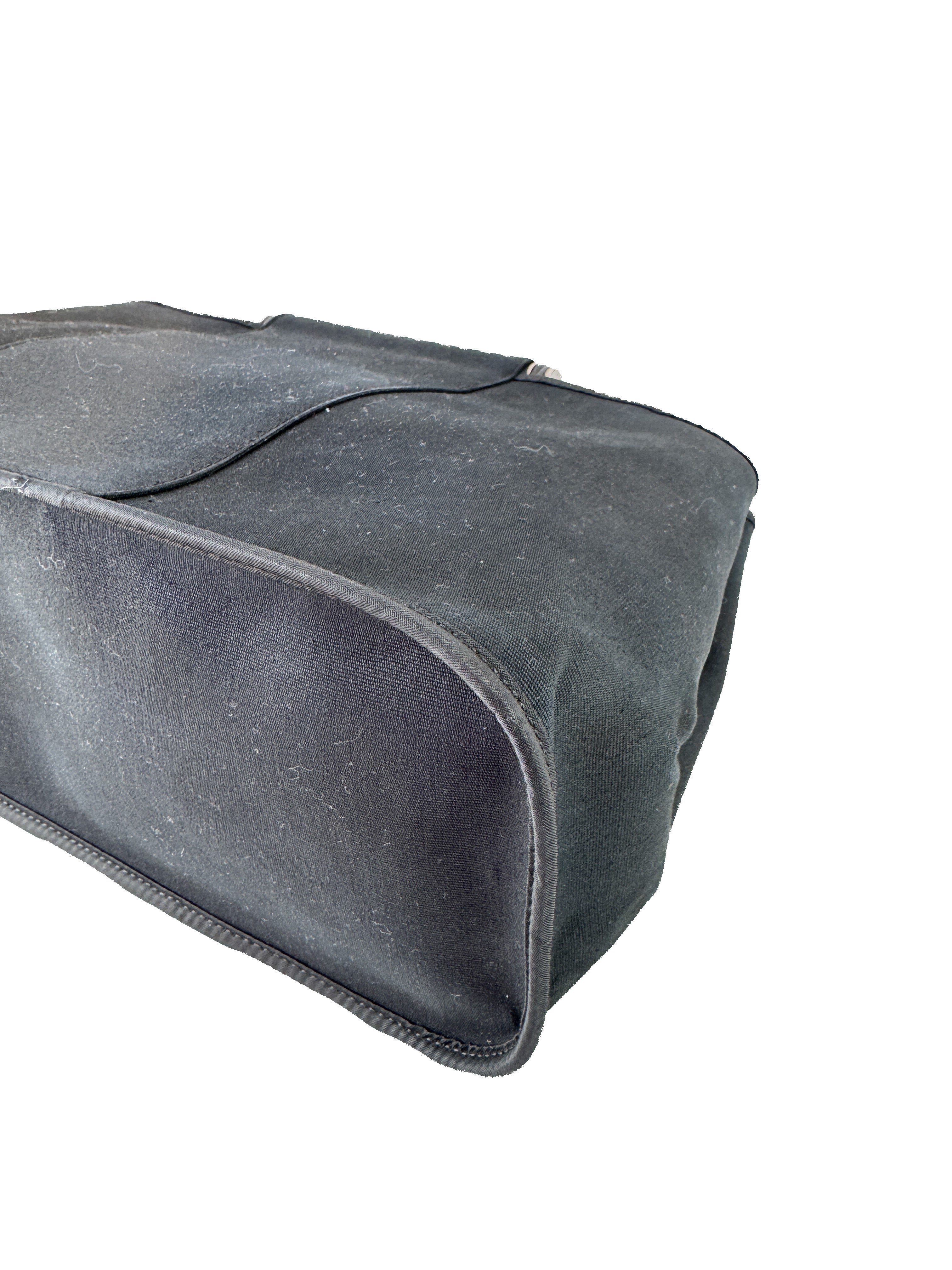 Hermès black Elan Cabag canvas tote 39 (2008)