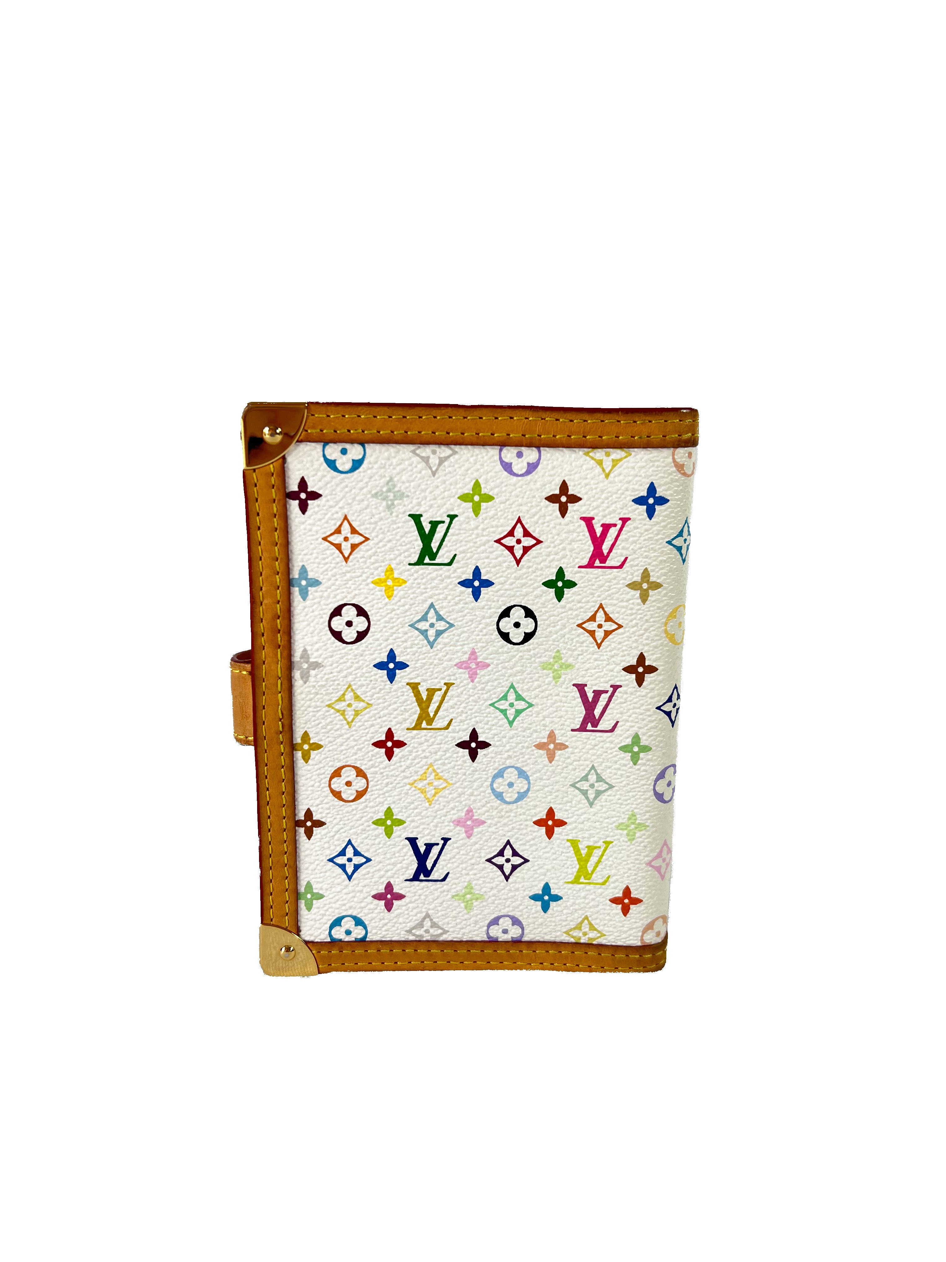 Louis Vuitton monogram white multicolor agenda PM CA0055