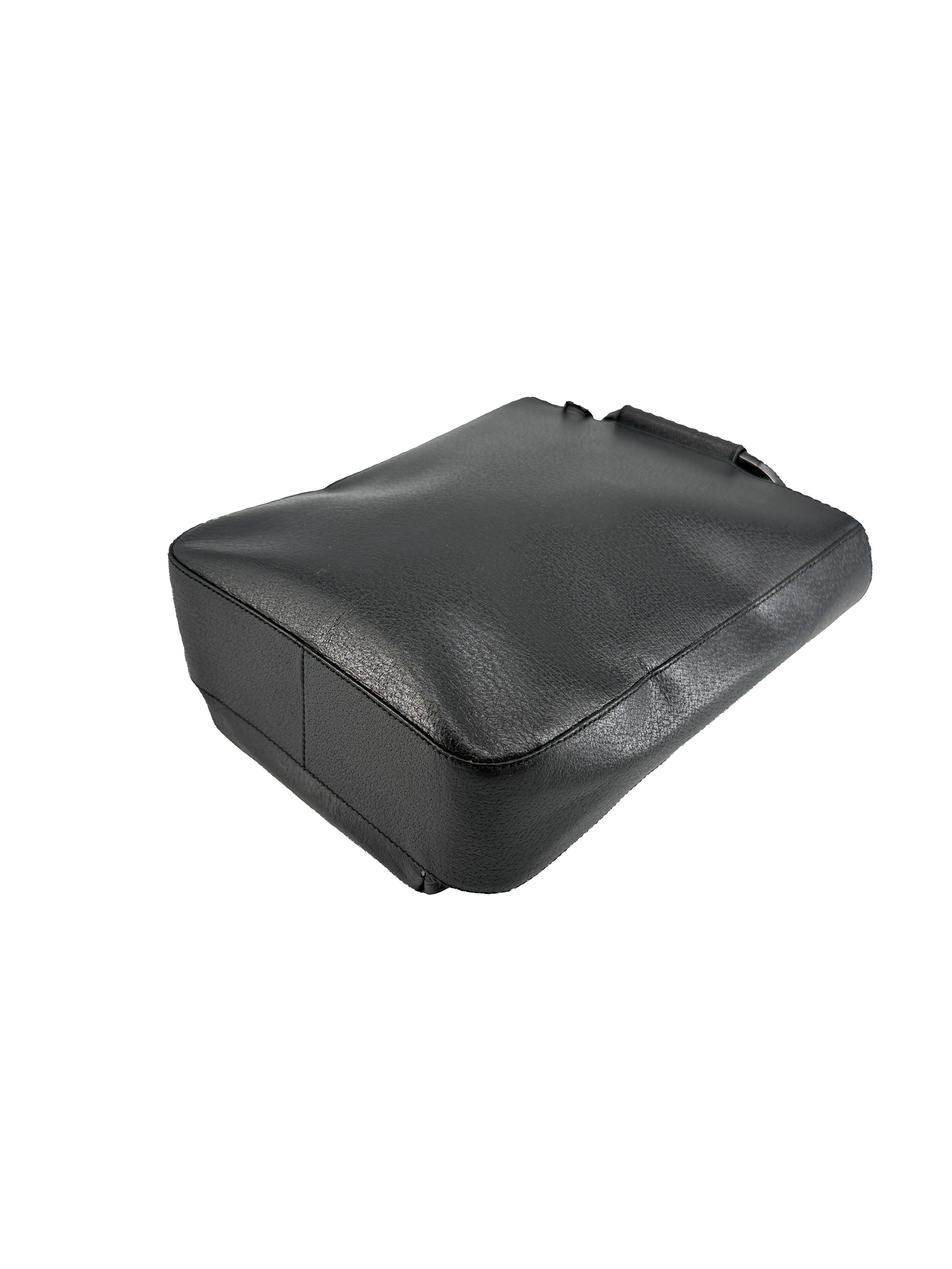 Gucci black vintage mini tote 0463