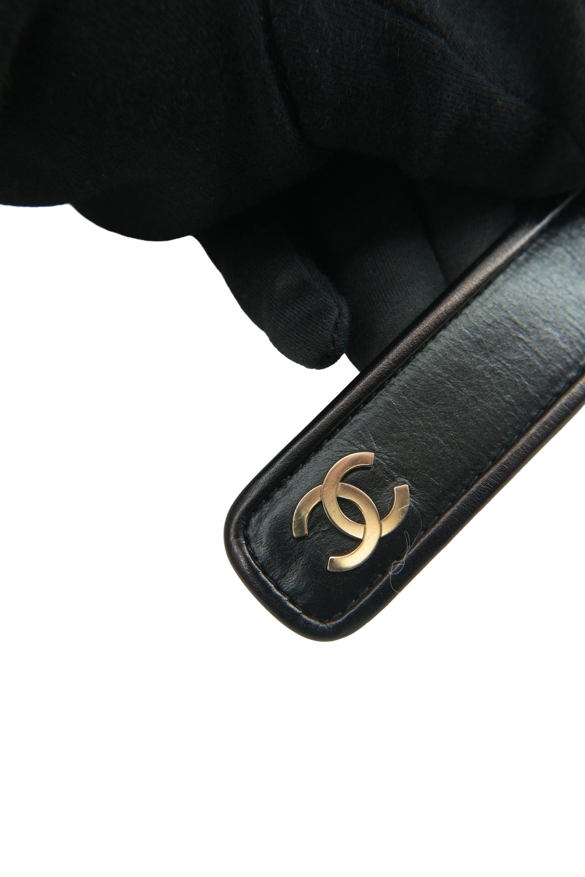 Chanel black leather chain belt 85|38 B20
