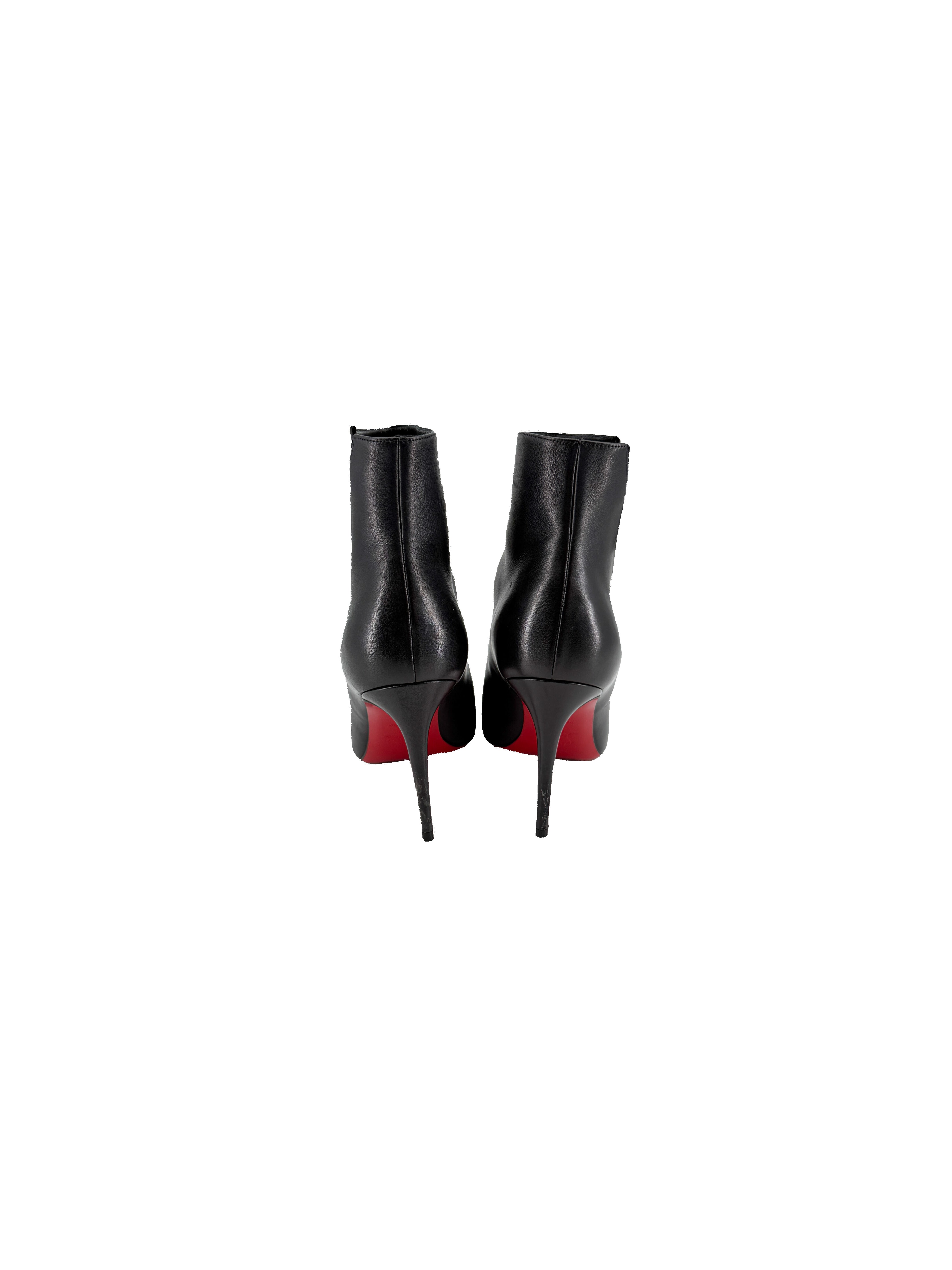 Christian Louboutin black leather Birgikate 85 size 37.5 BOX