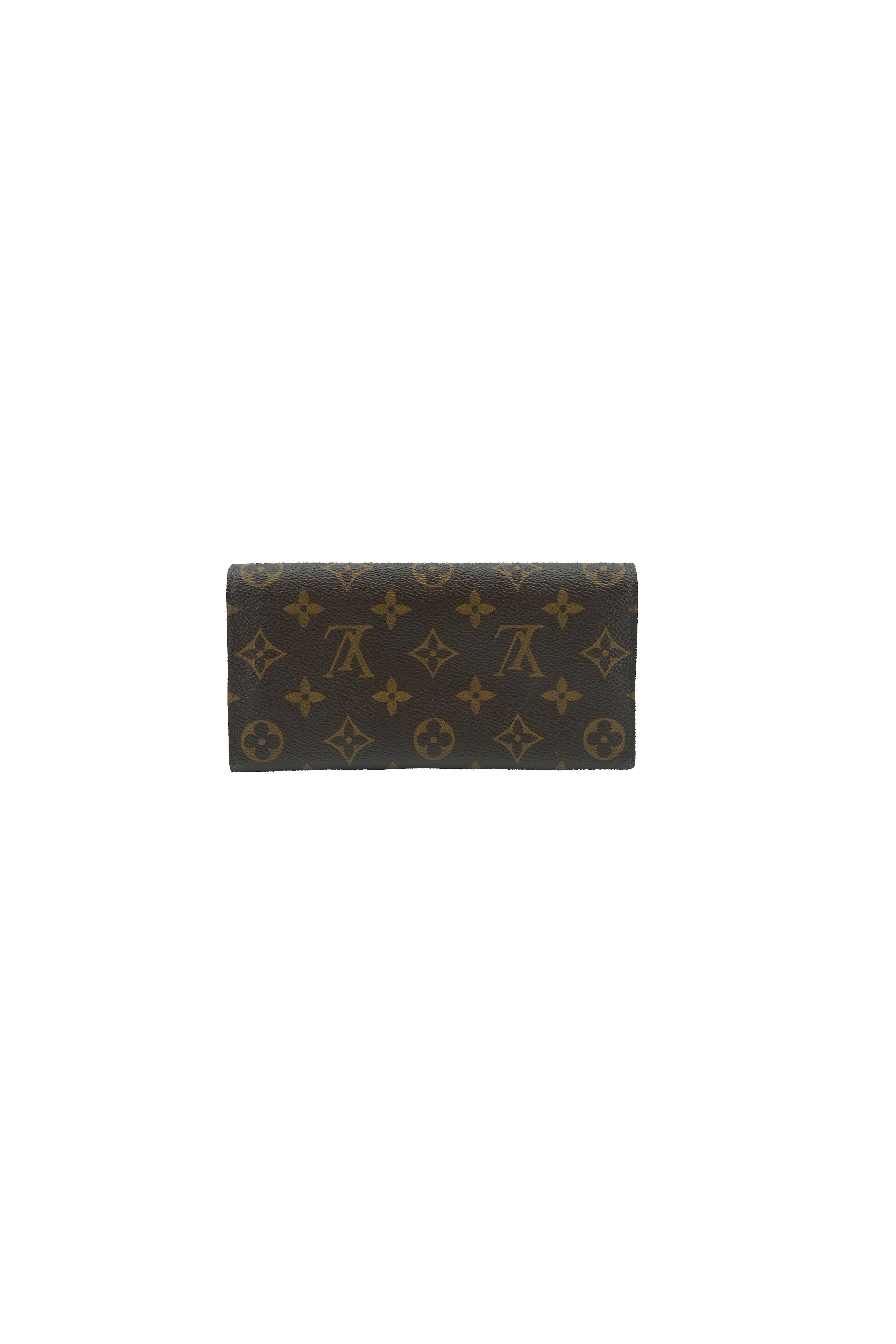 Louis Vuitton brown, yellow Emilie wallet CA4174