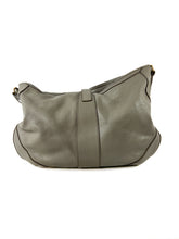 Burberry gray leather Bartow hobo shoulder bag retail $1199