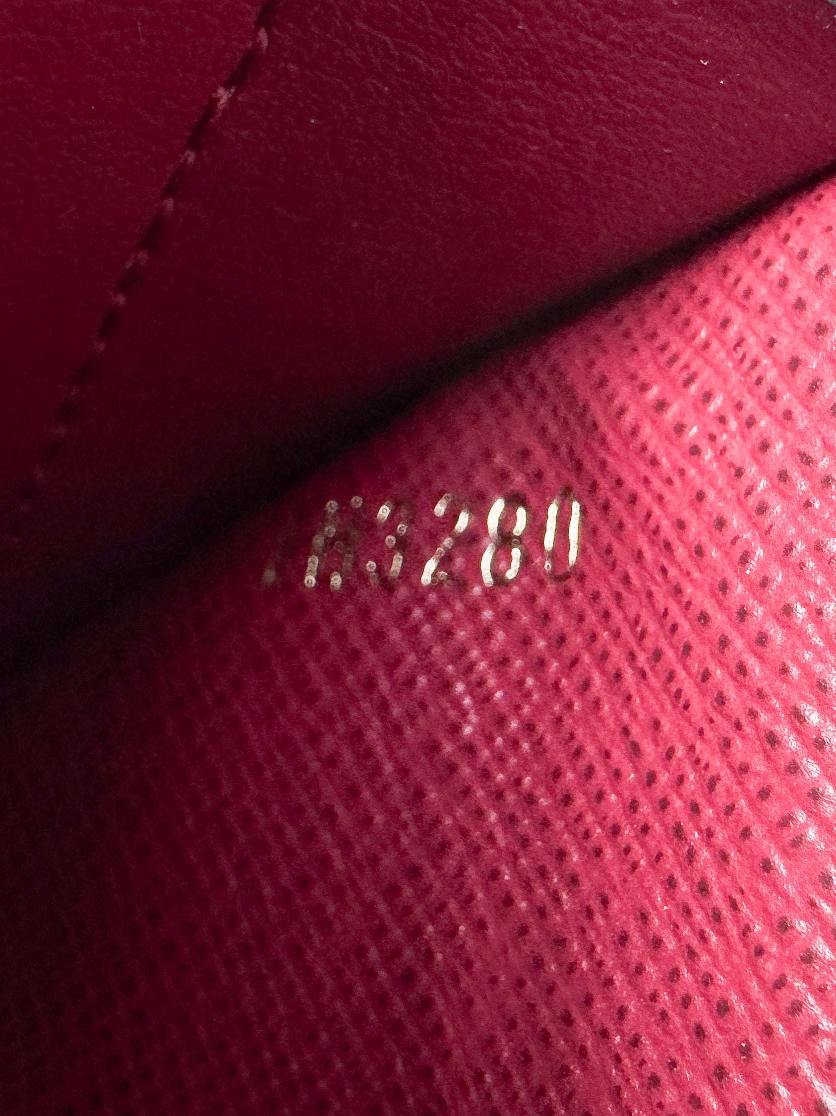 Louis Vuitton Monogram Gusset Card Holder dark pink FH3280