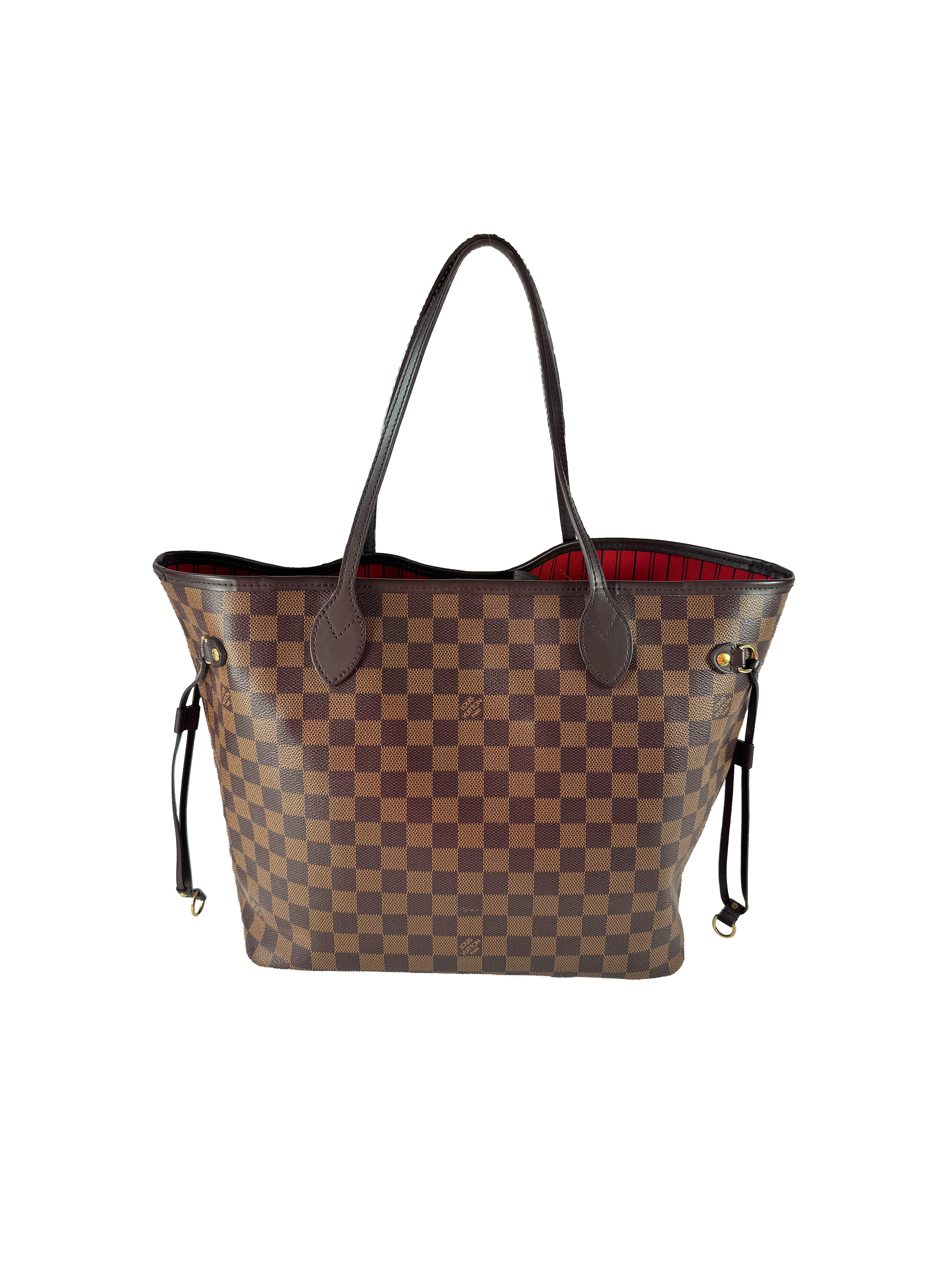 Louis Vuitton damier ebene Neverfull MM w/pouch  TX4230