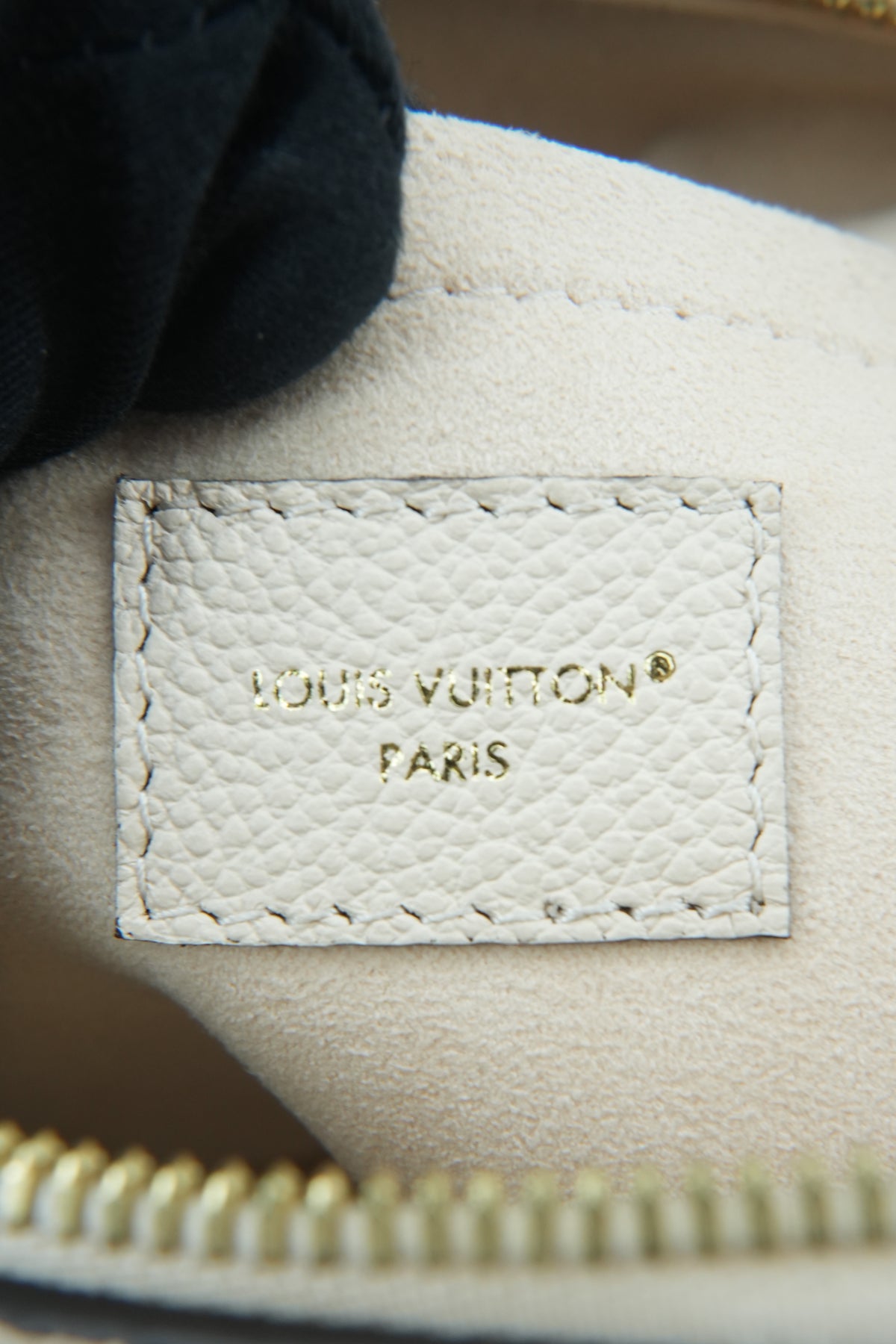 Louis Vuitton cream empreinte Speedy 20 NFC