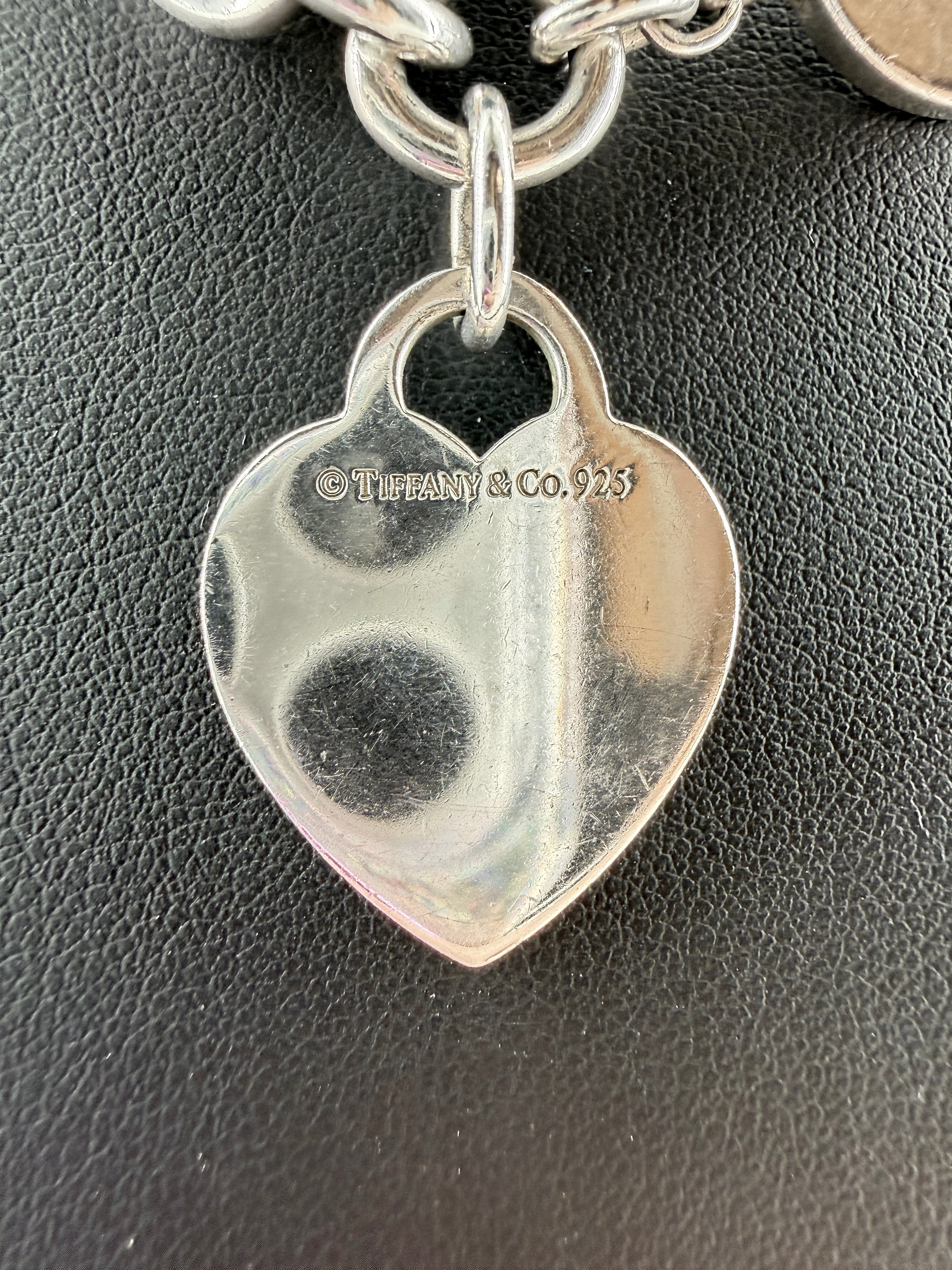 Tiffany & Co sterling silver heart toggle necklace
