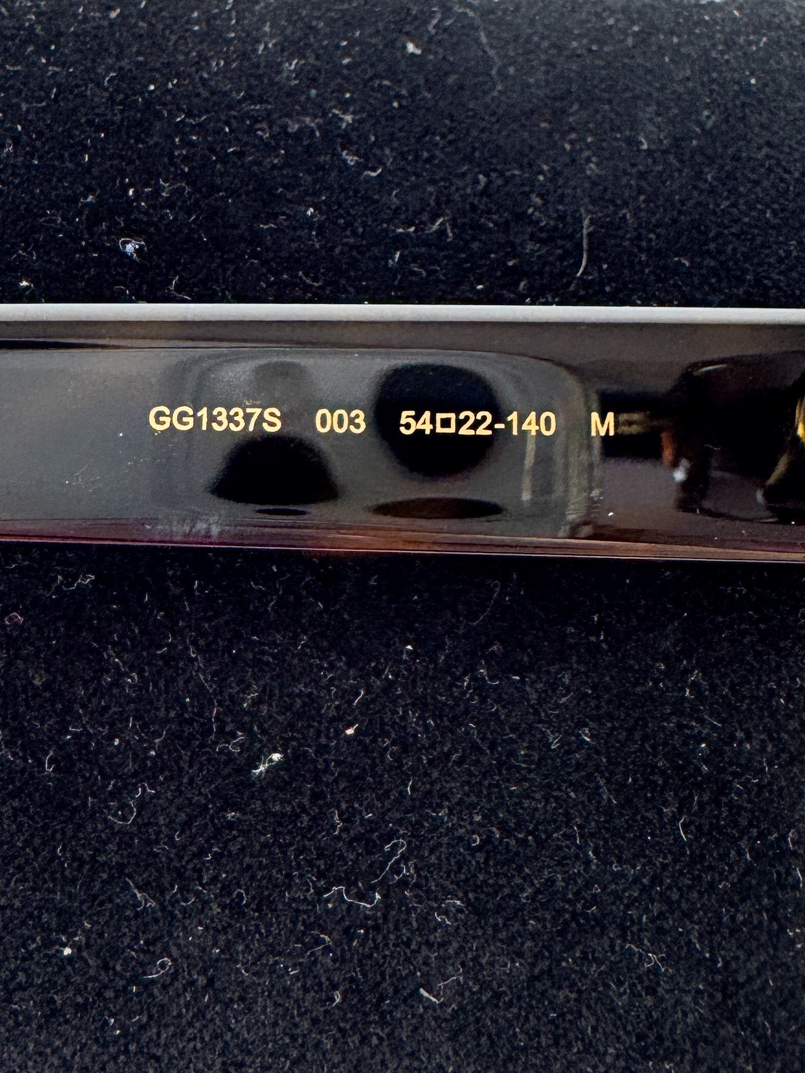 Gucci brown tortoise square sunglasses GG1337S CASE