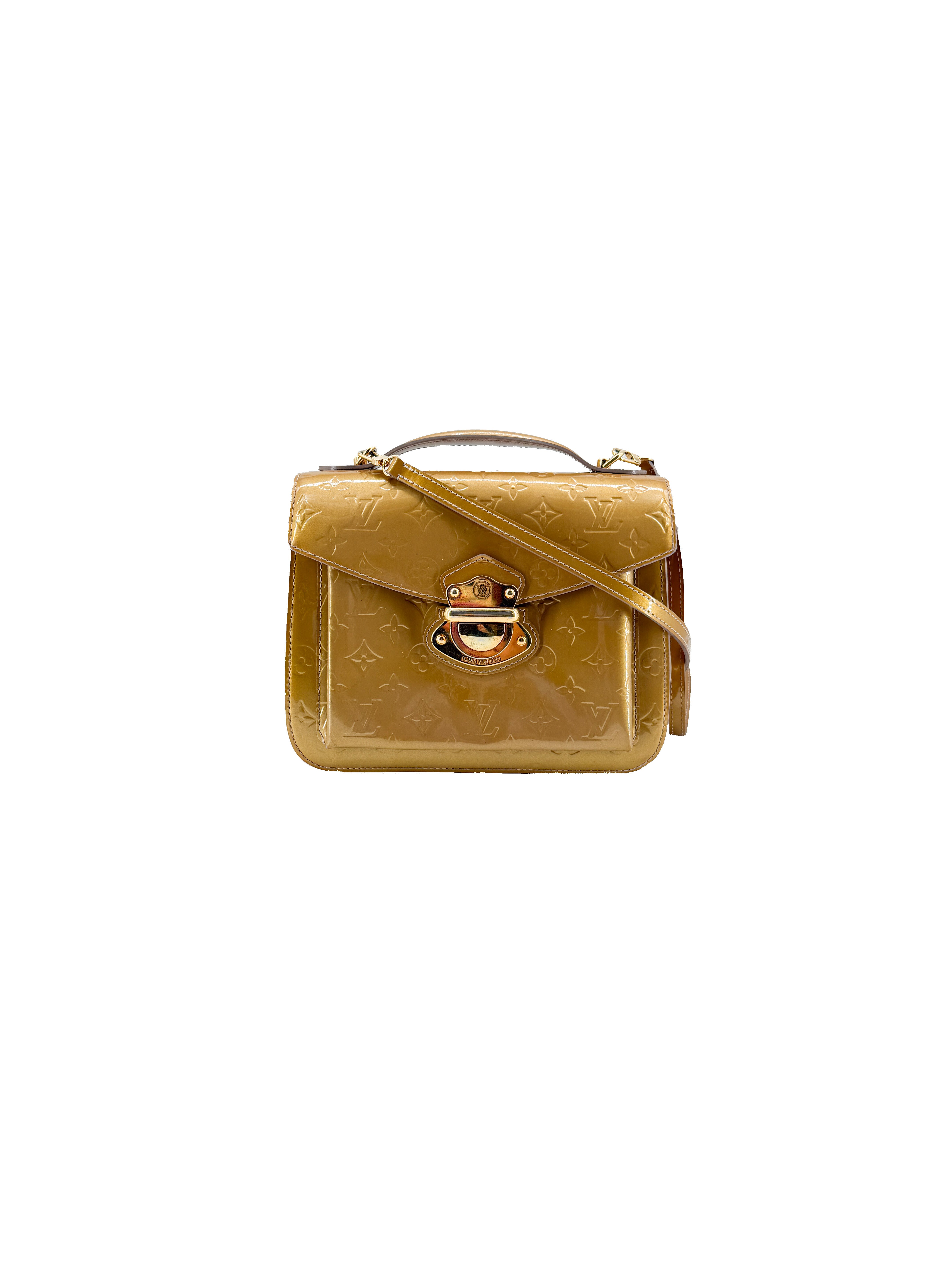 Louis Vuitton monogram vernis Mirada gold SR2192