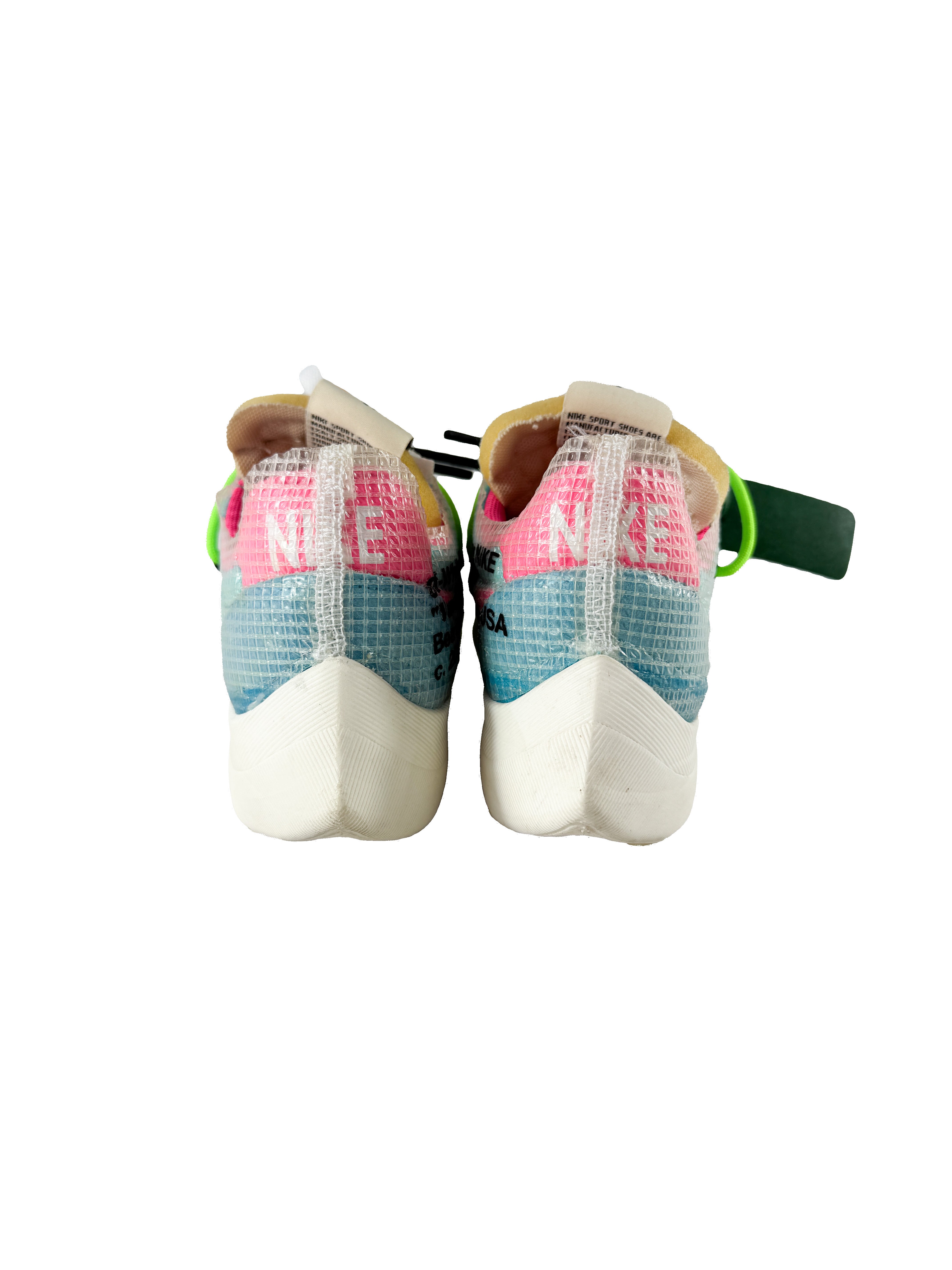 Nike x Off White blue, pink Vapor street tour sneakers size 5.5