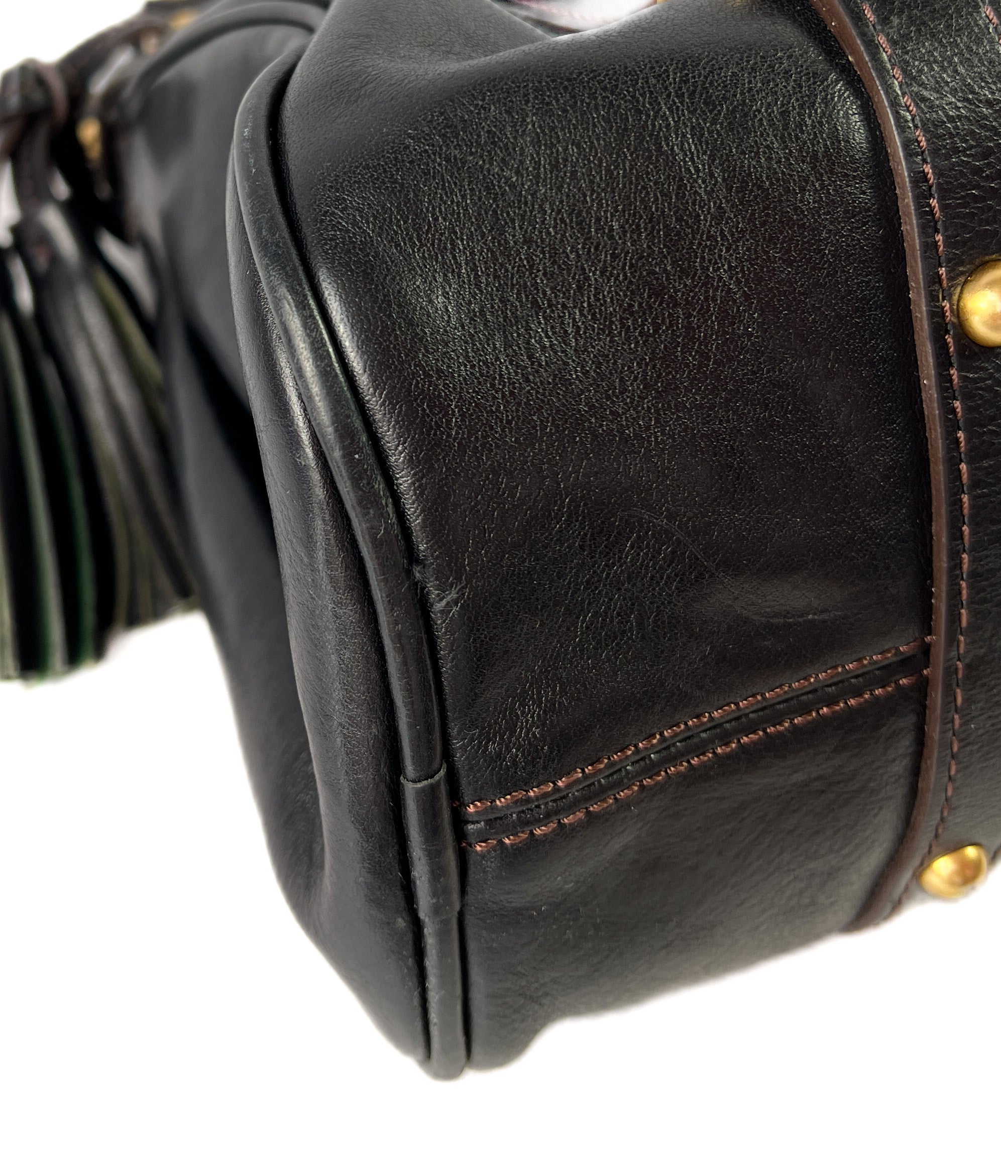 Dooney & Bourke black leather Florentine satchel