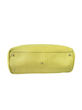 Gucci chartreuse leather Bamboo handle shopper  323658 525040