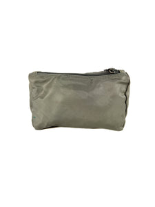 Prada tessuto gray vintage zip pouch