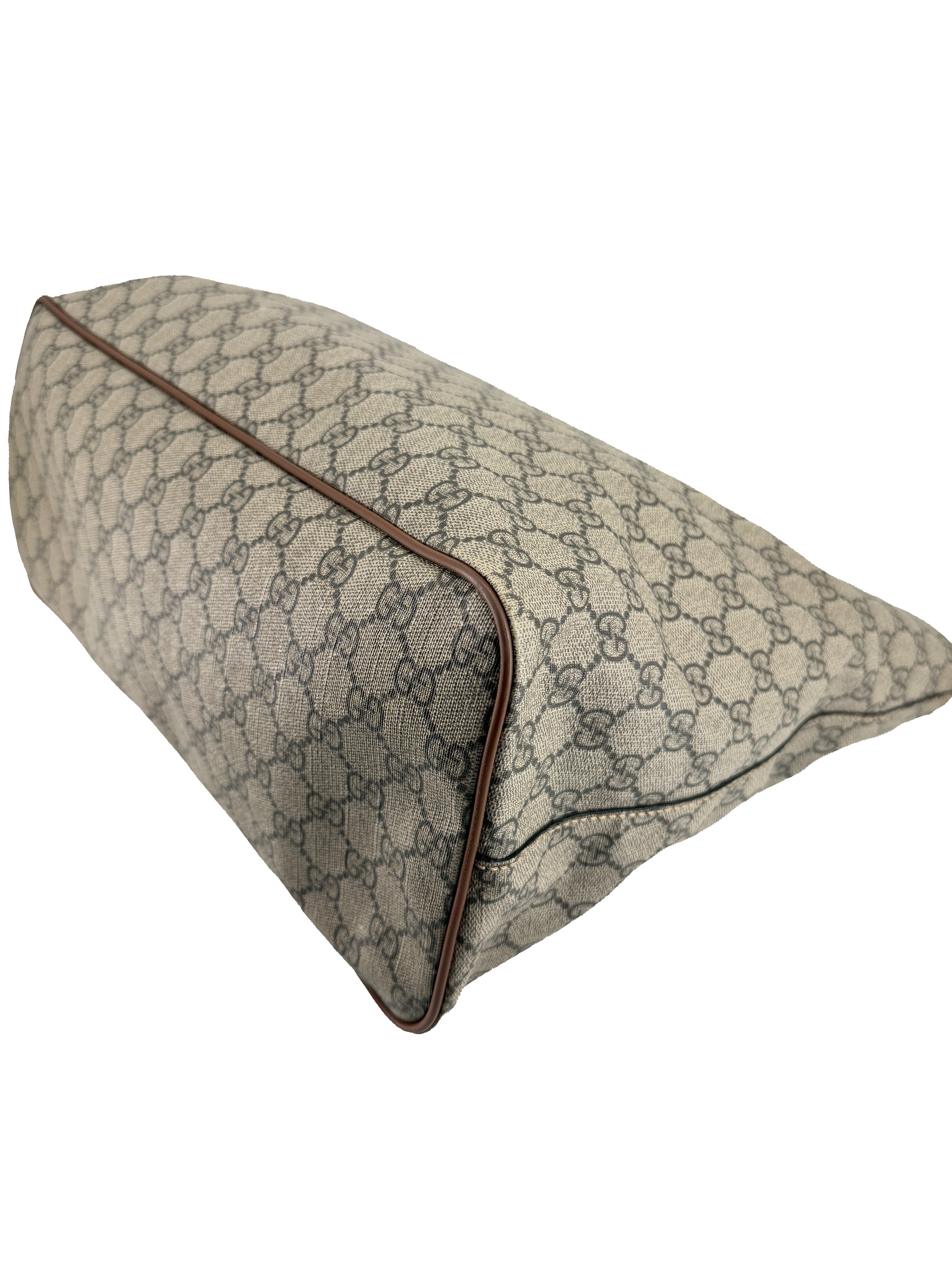 Gucci brown GG medium soft tote 453705 493075