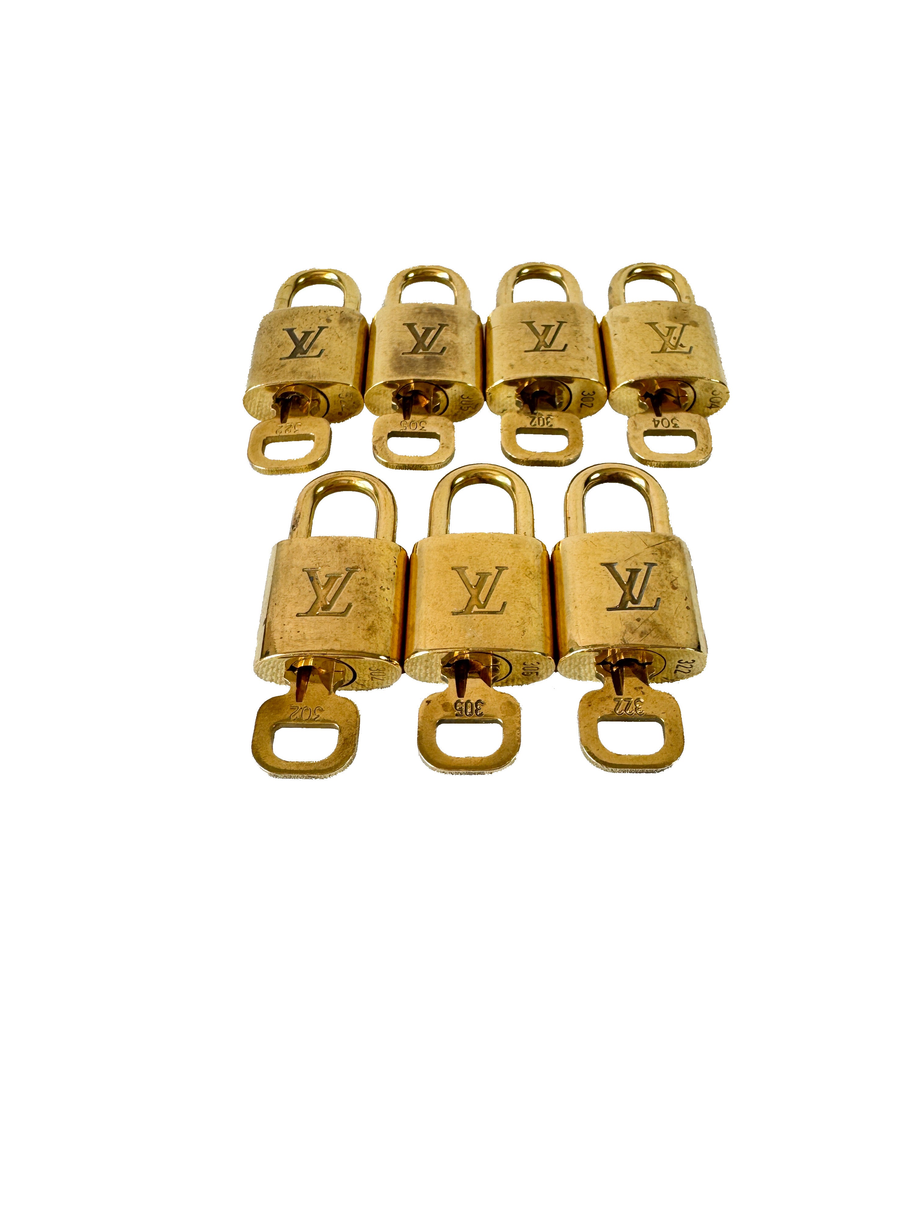 Louis Vuitton brass lock & key